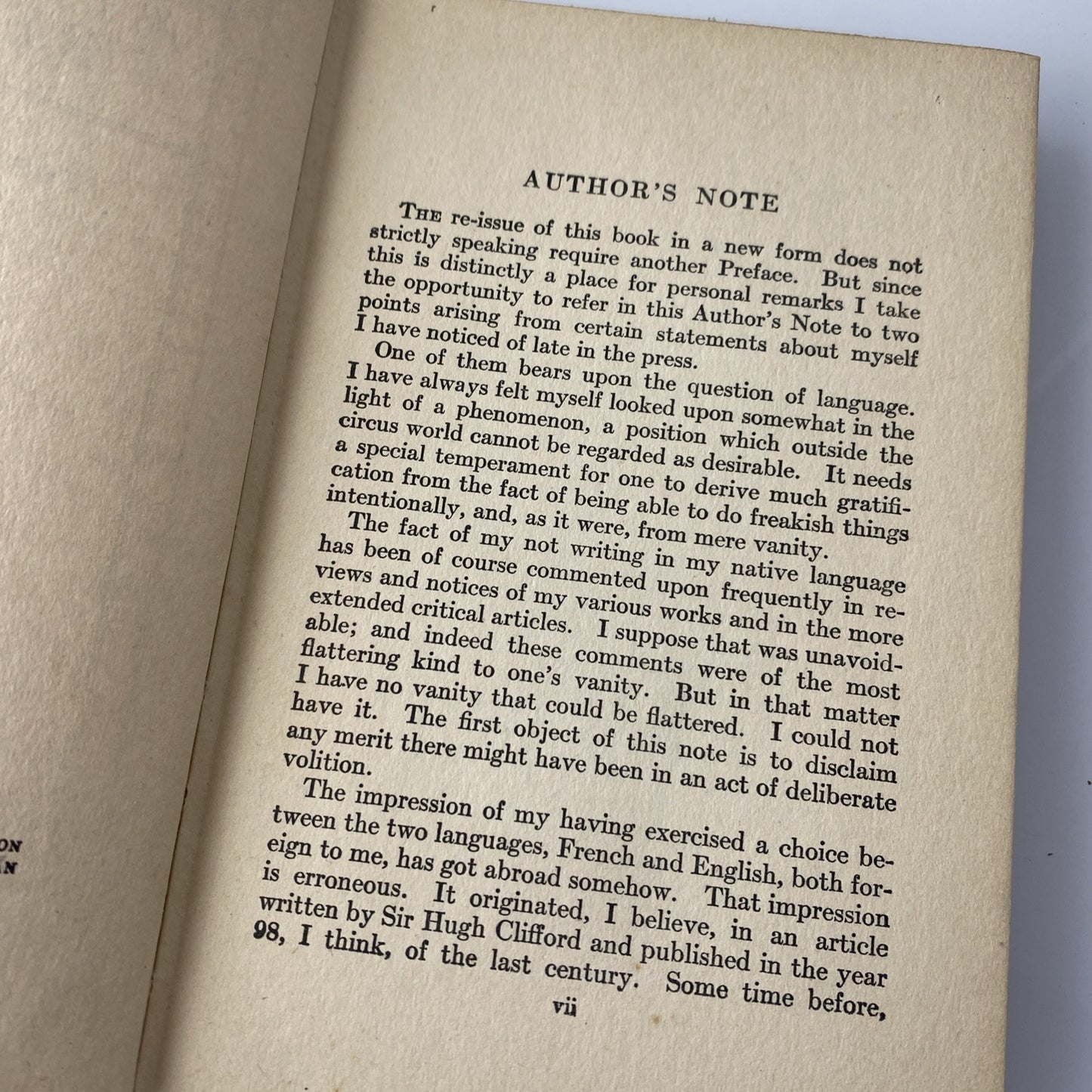 A Personal Record by Joseph Conrad Antique 1923 Hardcover - Doubleday Printing