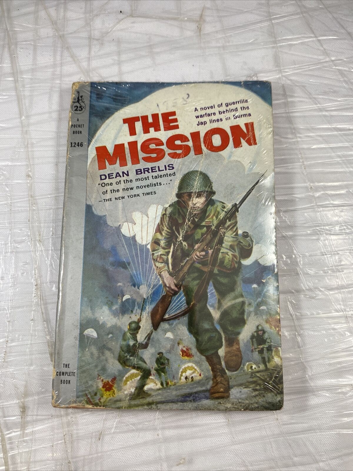 VINTAGE - THE MISSION BY DEAN BRELIS - PAPERBACK - 1959 Rare Military War Book