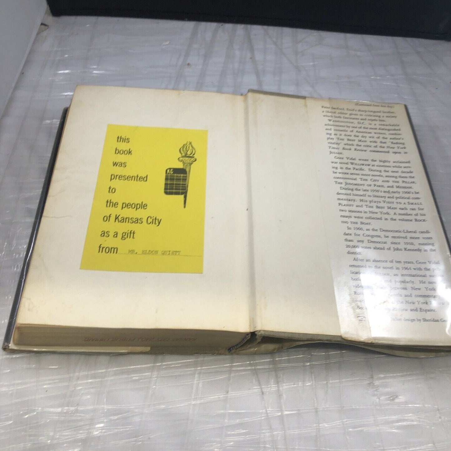 Washington, D.C. (Gore Vidal - 1968) (ID:94829) Ex Library Book Club Edition.