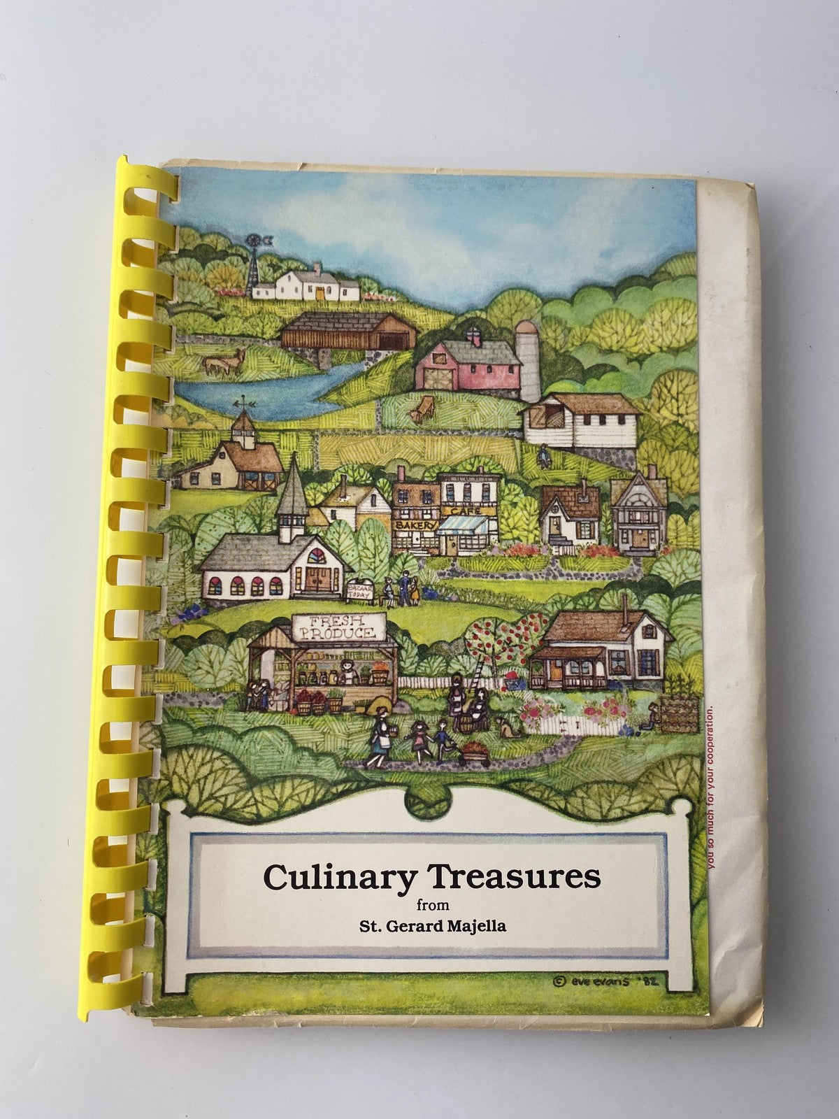 Vintage Culinary Treasures St. Gerard Majella 1985 Community Cookbook Spiral Bou