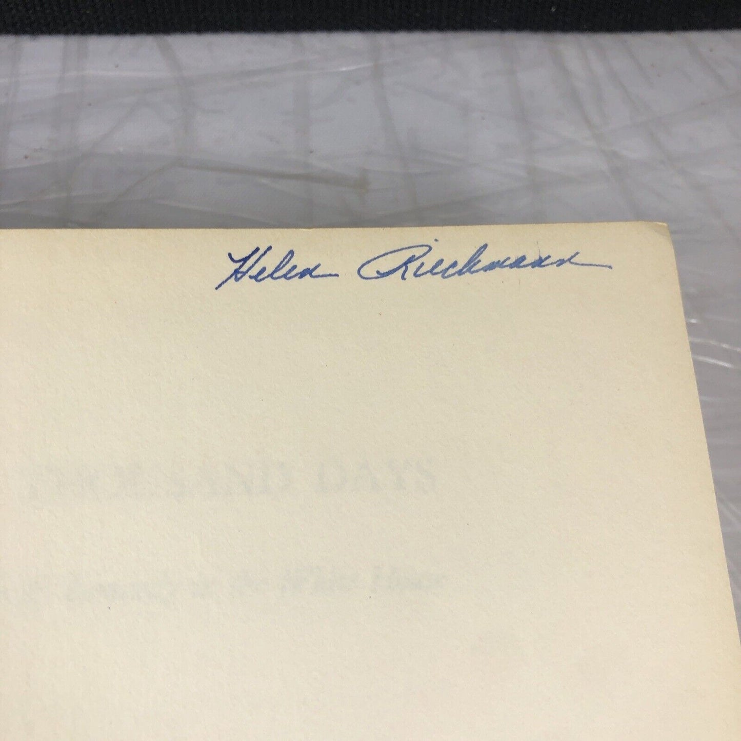 A THOUSAND DAYS by Arthur M. Schlesinger (1965, HCDJ,1st print) John F. Kennedy