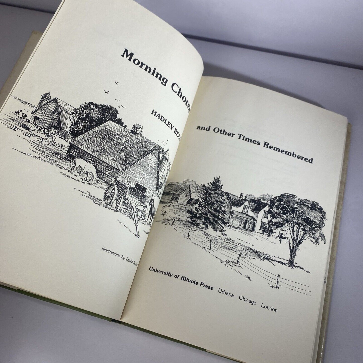Morning Chores and Other Times Remembered - Hadley Read 1978 Hardcover Memoir