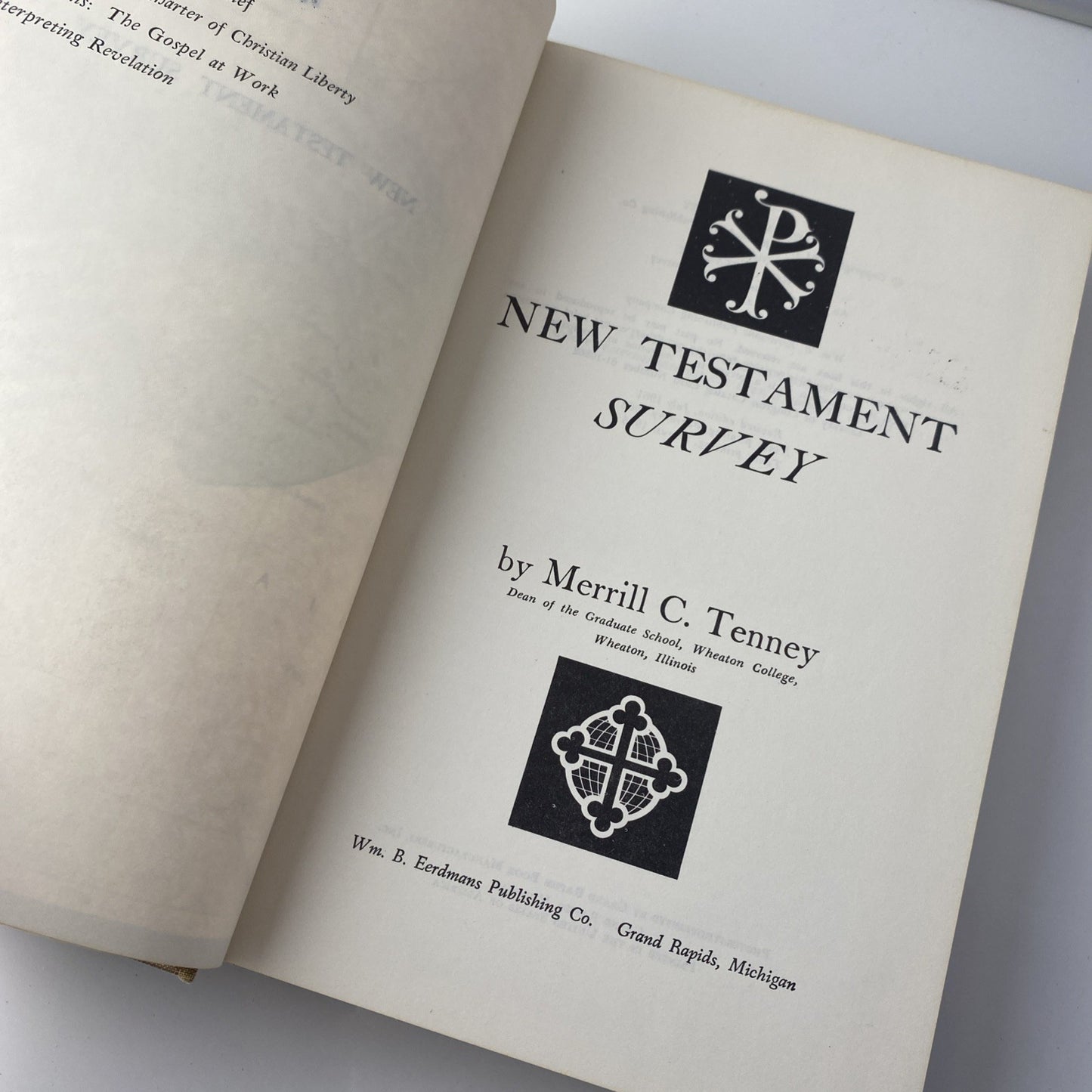New Testament Survey Vintage 60s Christian Bible Study Book Merrill C Tenney