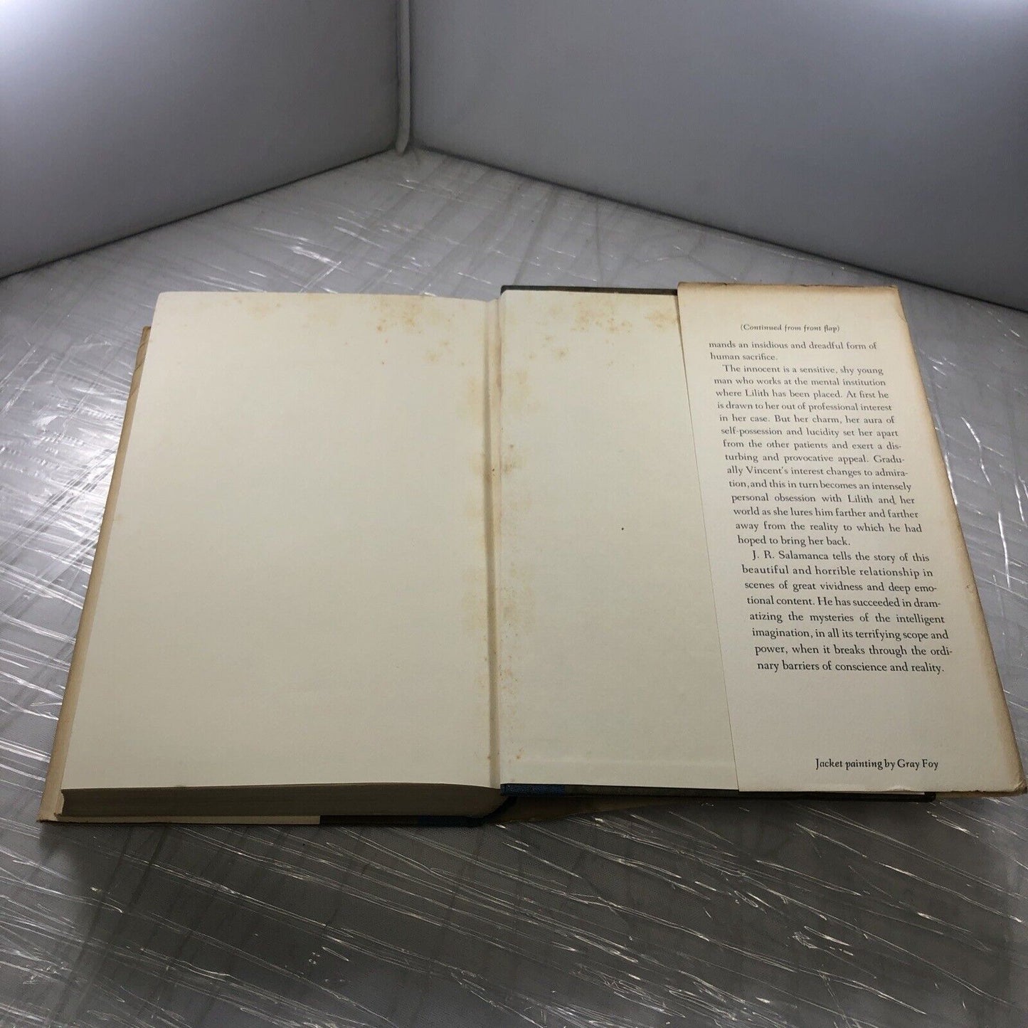 Lilith (1st Ed, 1st Print, 1961) by J.R Salamanca Vintage Hardcover Dust Jacket