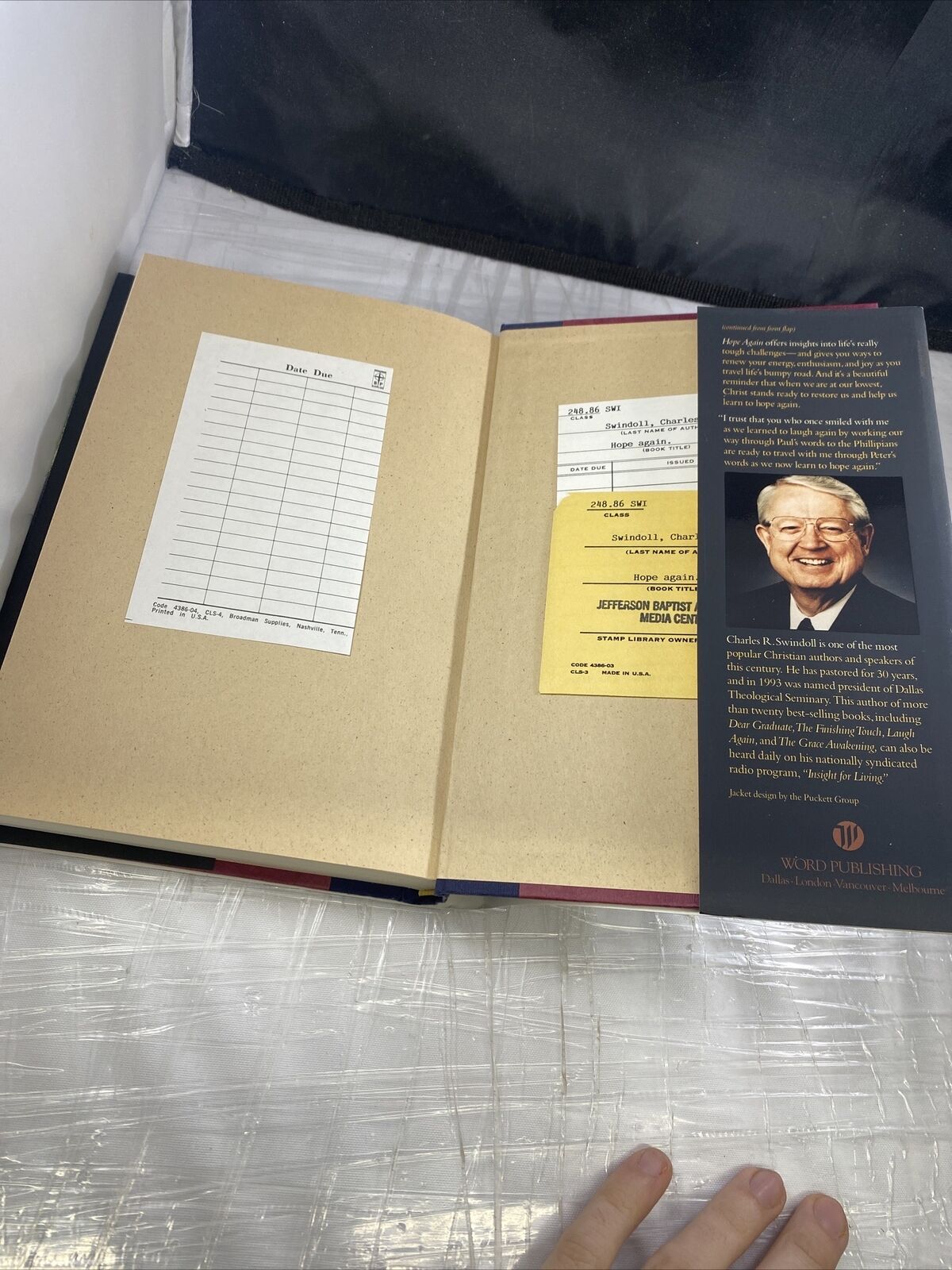 Hope Again by Charles R. Swindoll (1996, Hardcover)