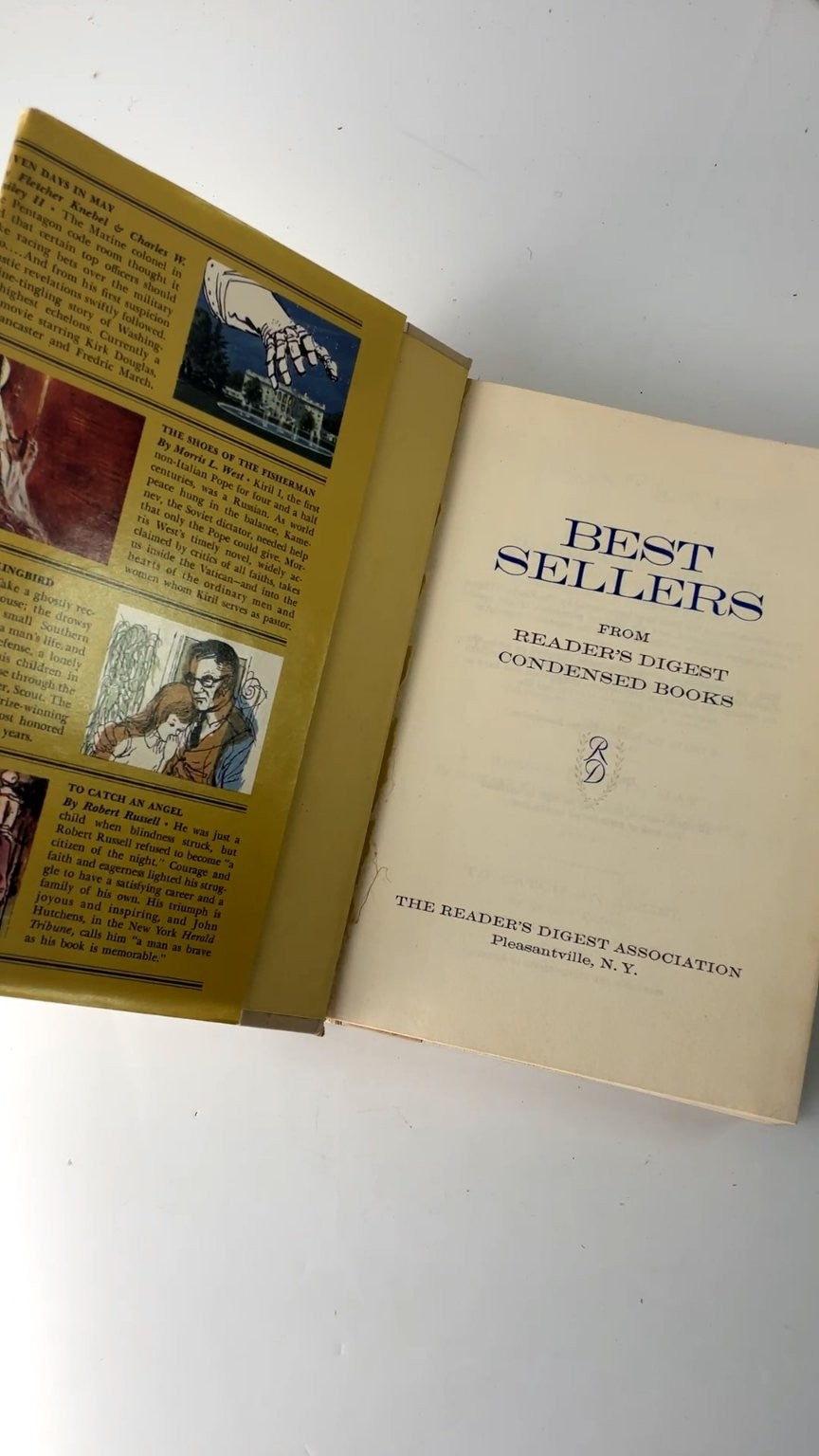 Best Sellers Reader's Digest Condensed Books 1963 First Edition Collection