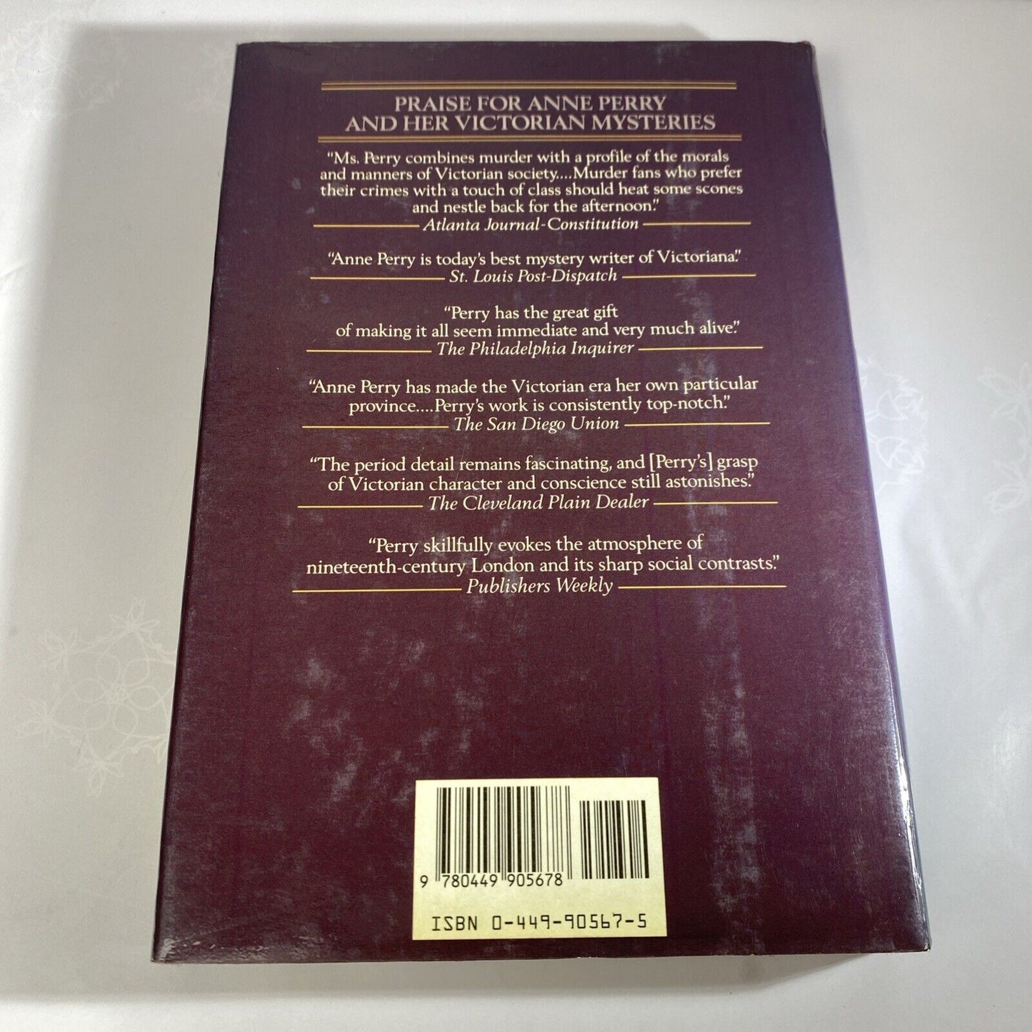 Highgate Rise by Anne Perry (1991, Hardcover) Very Good Victorian Mystery