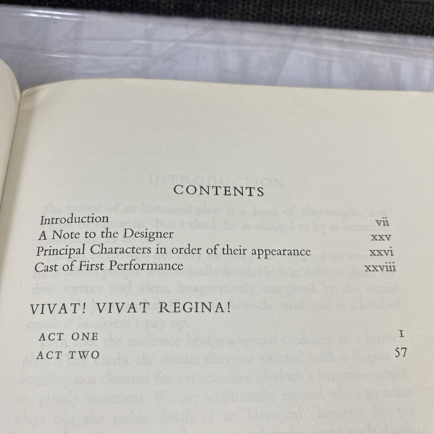 Robert Bolt VIVAT! VIVAT REGINA! Vintage 70s French Playwright Play Script Book