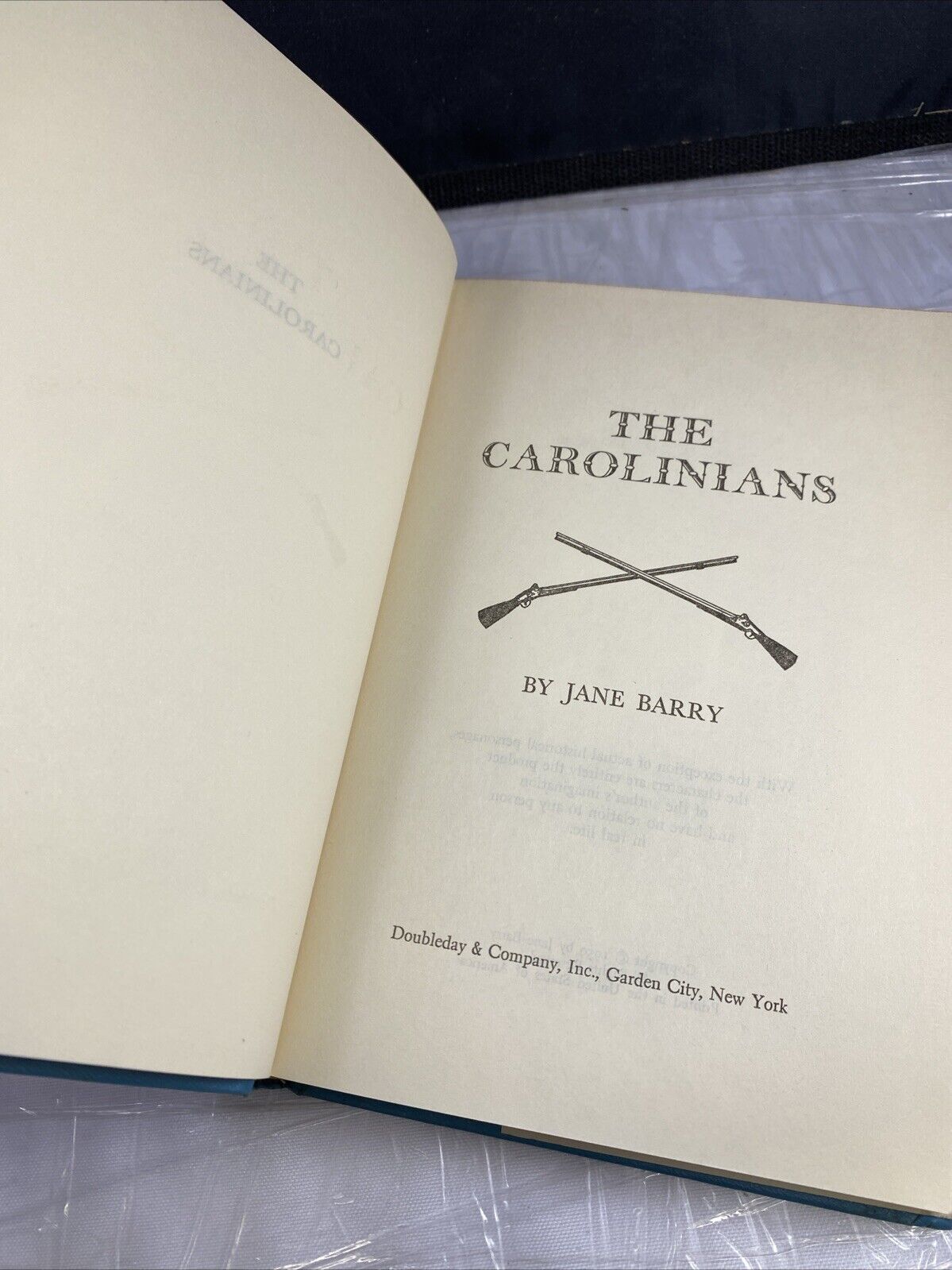 The Carolinians by Jane Barry (1959, Hardcover) Vintage Historical Fiction Novel