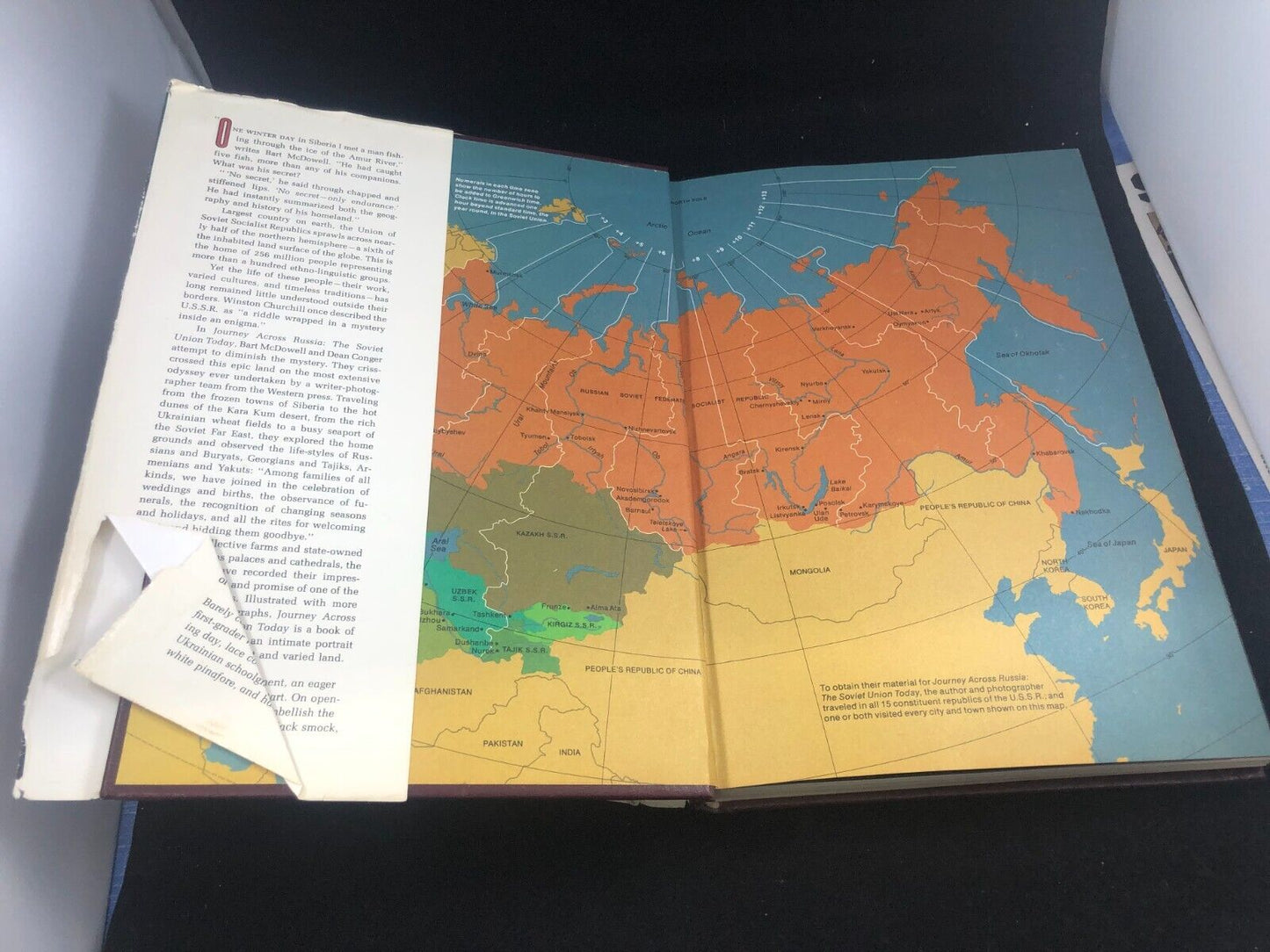Journey Across Russia the Soviet Union Today 1977 HC/DJ w/MAP National Geographi