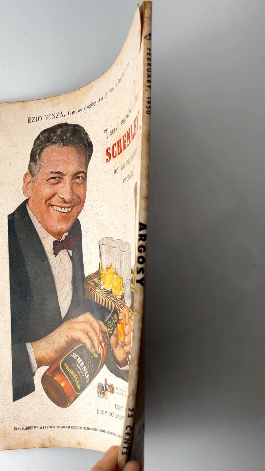 Argosy The Complete Man's Magazine Feb 1950 Illustrated Fiction Stories