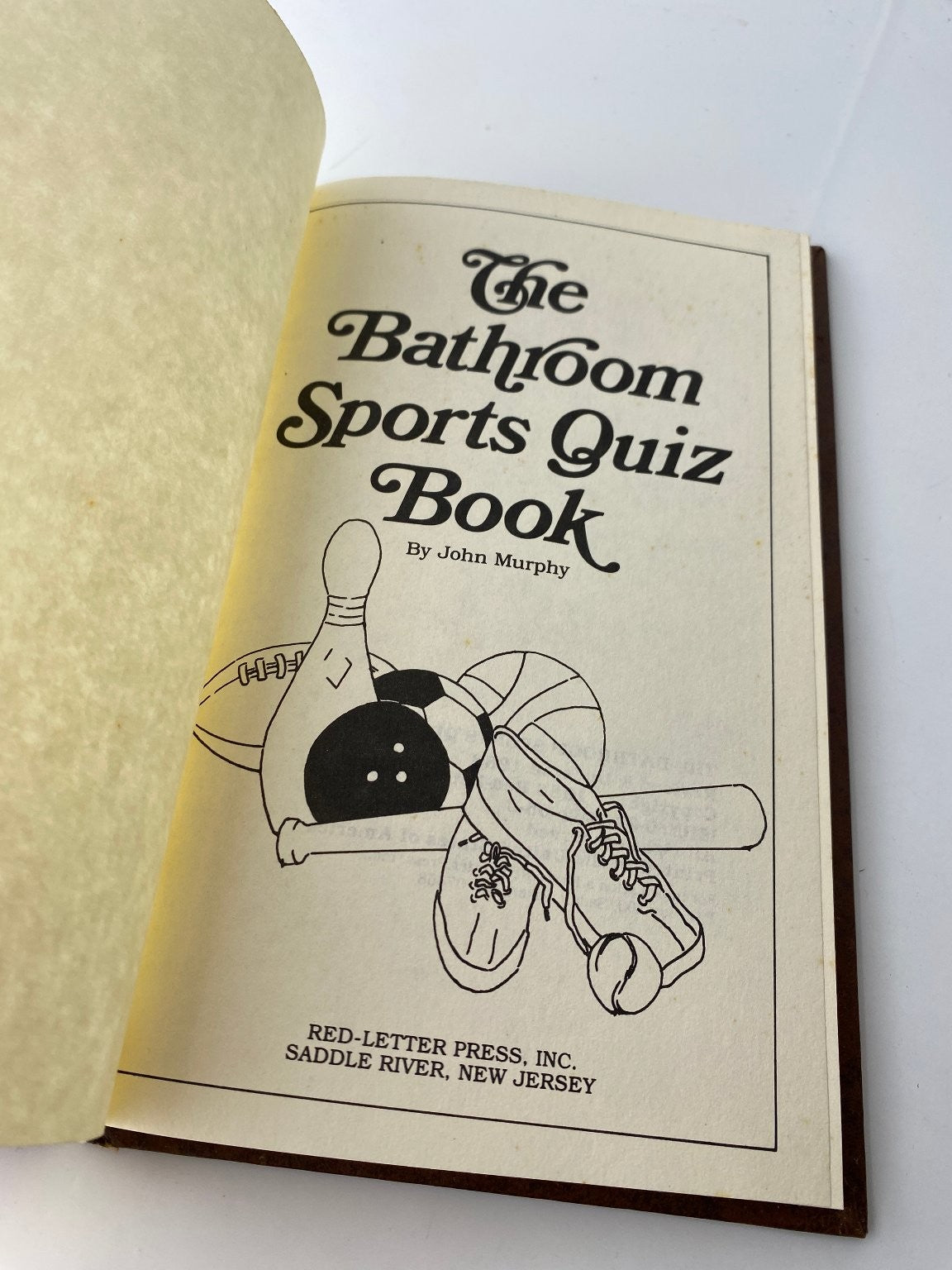 The Bathroom Sports Quiz Book John Murphy 1988 Revised Edition Quiz