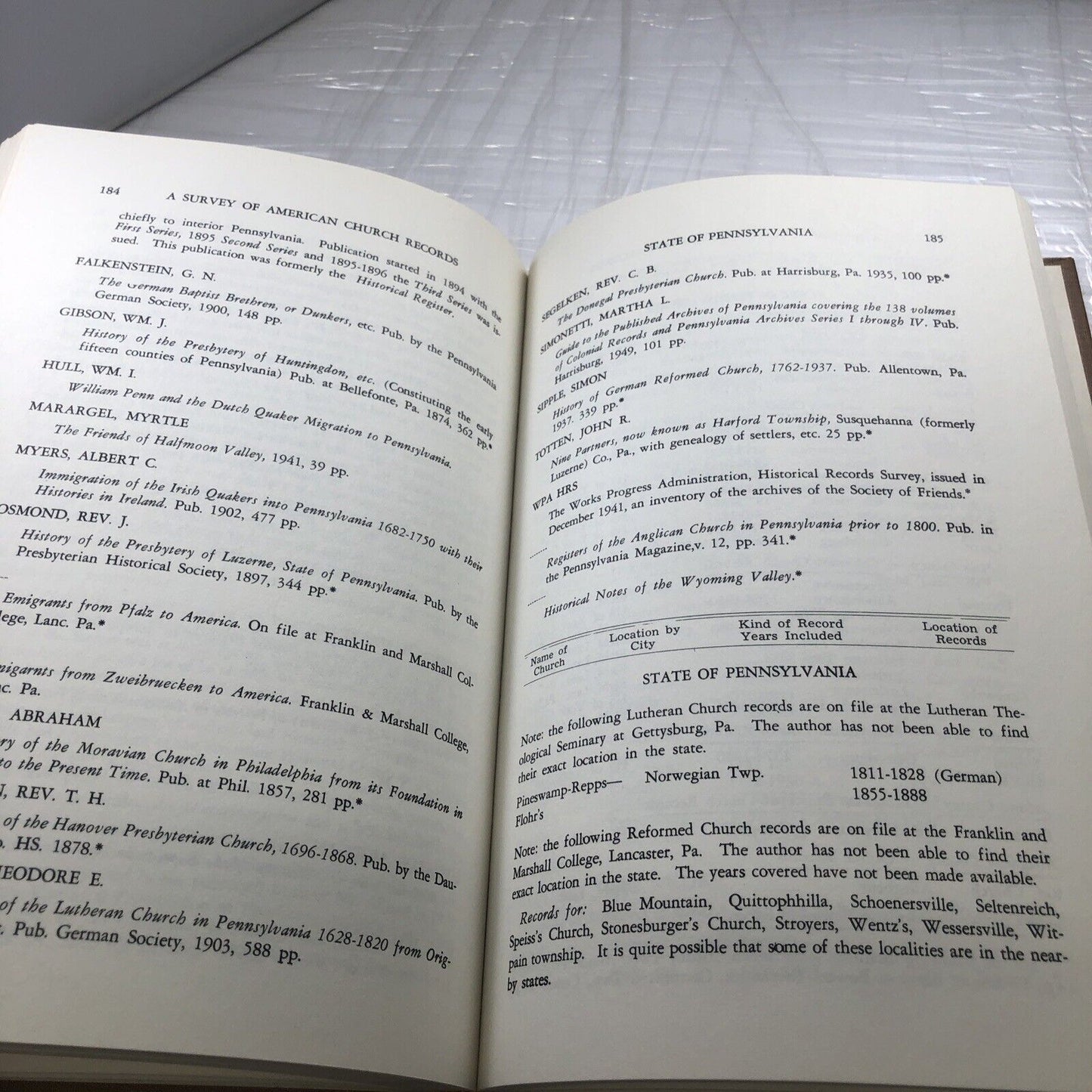 Survey Of American Church Records: Major Denominations Before 1880. History