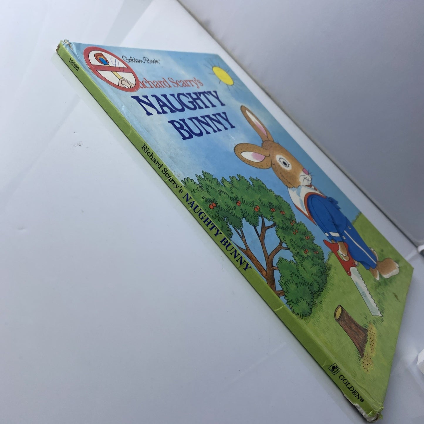 Vintage Richard Scarry's Naughty Bunny-A Big Golden Book- 1989 Hardcover