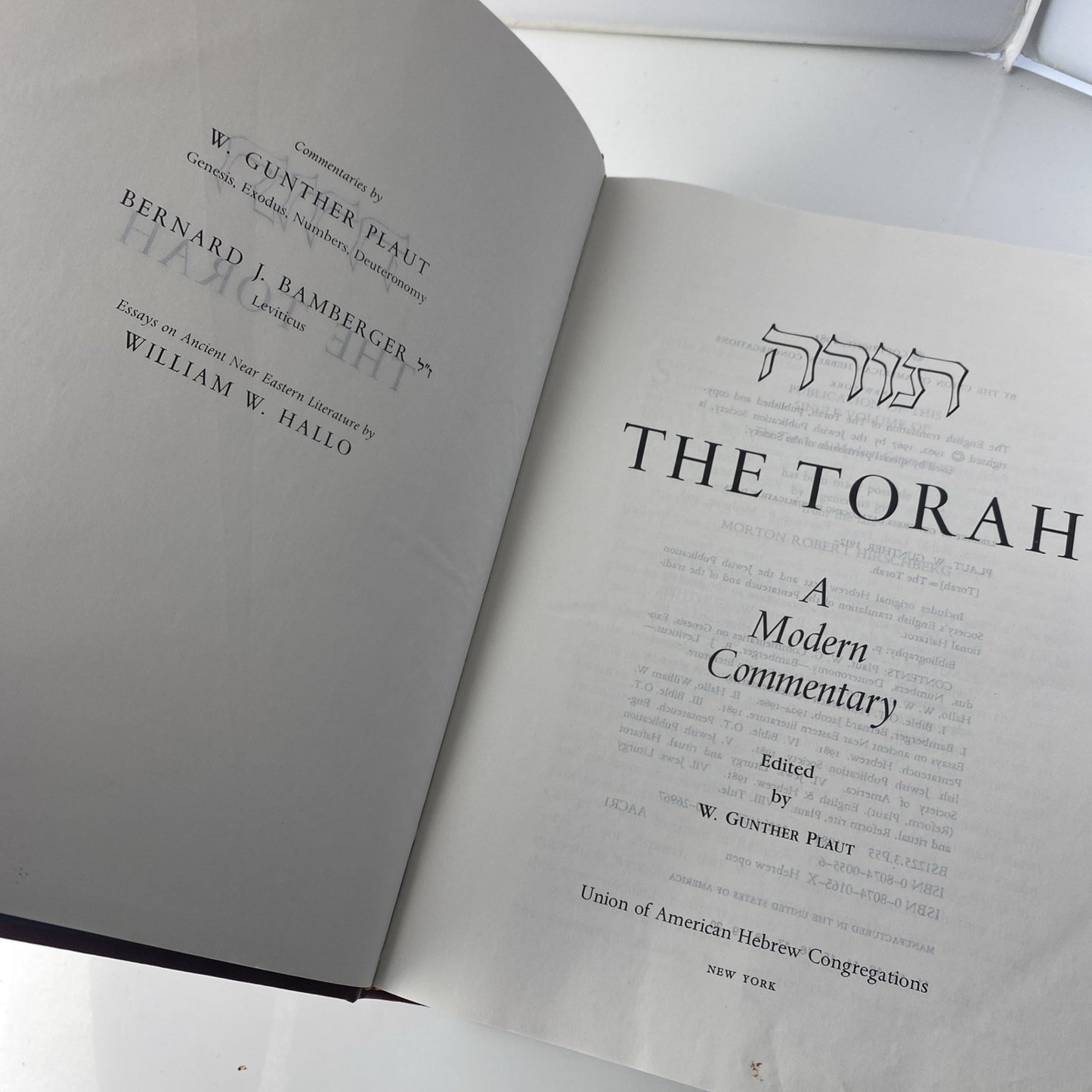 The Torah by The Union of American Hebrew Congregations, copyright 1981