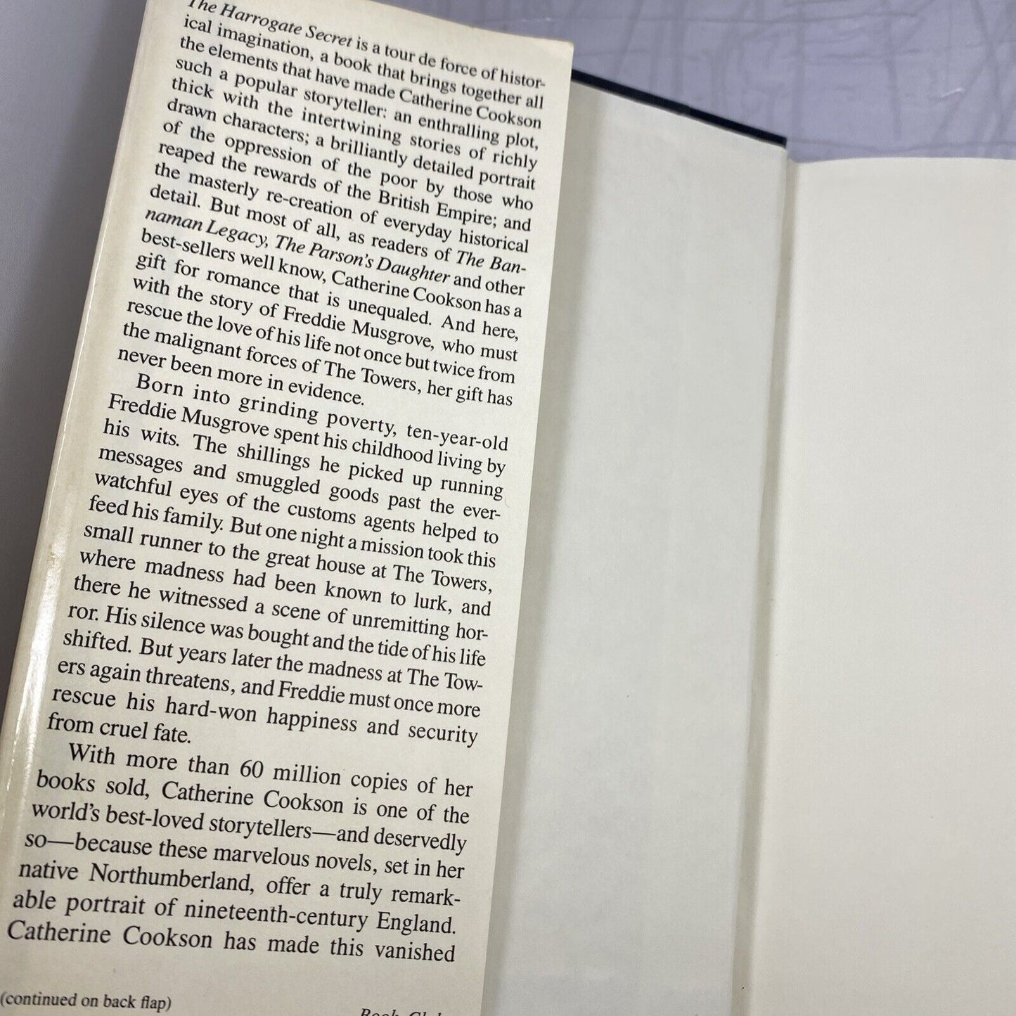 Catherine Cookson ~ The Harrogate Secret ~ 1988 ~ hardcover w/DJ book club ed