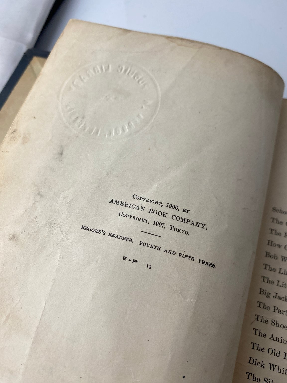 Brooks's Readers Fourth and Fifth Years Stratton D. Brooks 1906 American Book