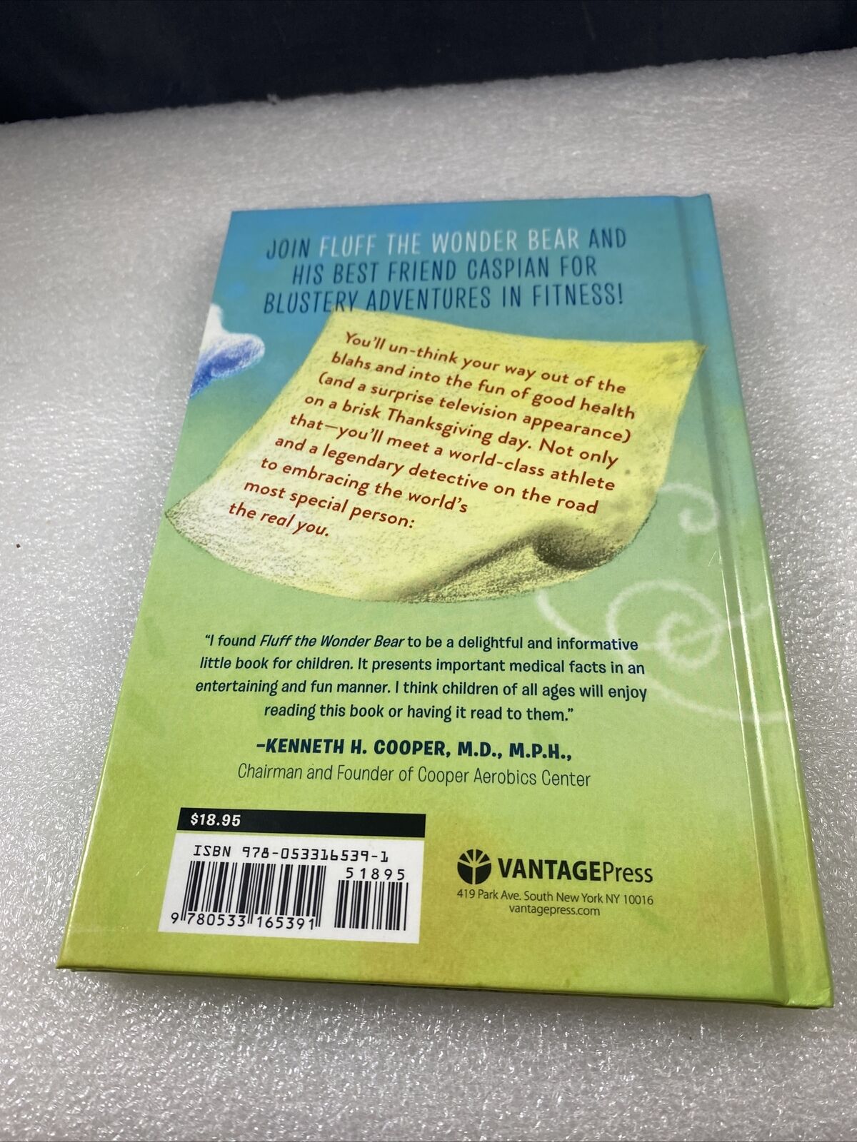*signed* The Adventures of Fluff the Wonder Bear Rare Health Fitness Children’s