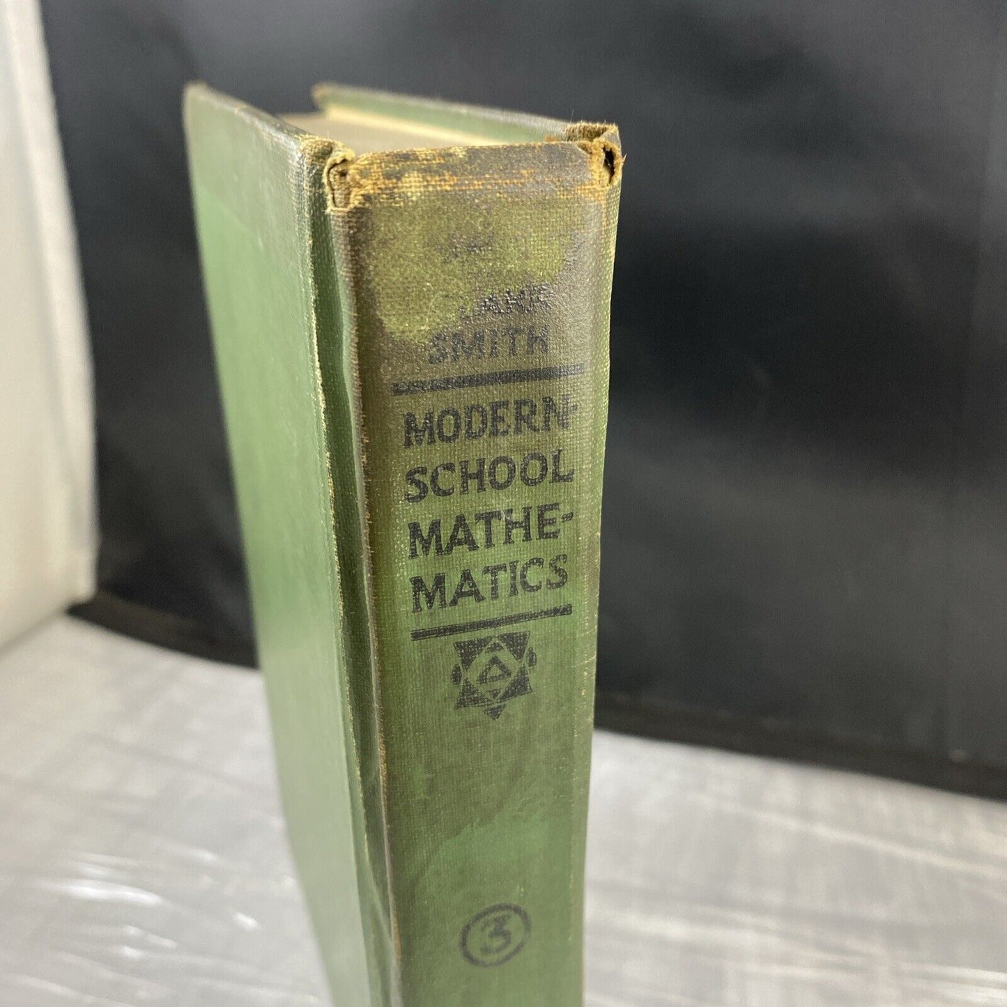 1938 Modern School Mathematics Three 1930s Vintage Rare Kansas School Textbook