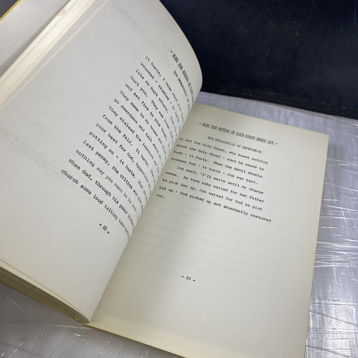 William Holmes Borders When The Bottom Of Your Heart Unique Rare Volume READ DES