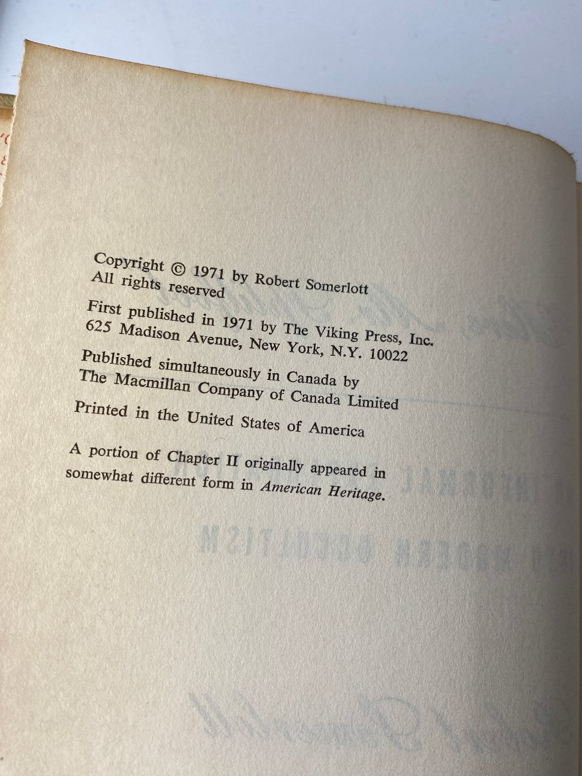 "Here Mr. Splitfoot" Robert Somerlott 1971 First Edition Occult Viking