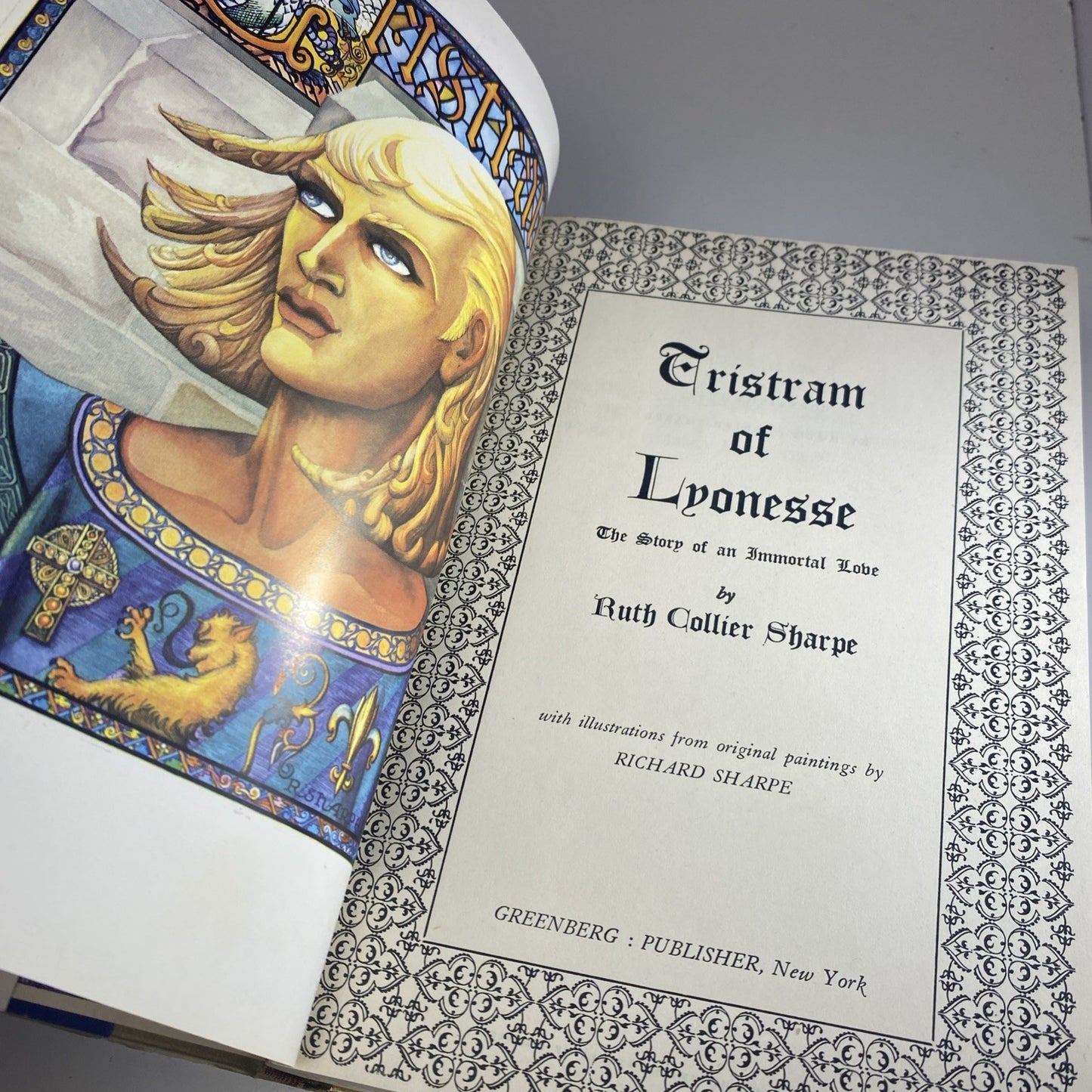 Rare Historical Fiction Tristram of Lyonesse Ruth Collier Sharpe, 1949 Hardcover