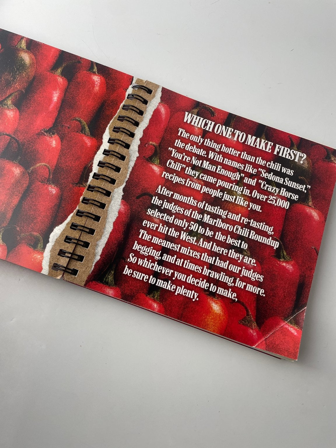 Marlboro Chili Roundup Cookbook 50 Winning Recipes Spiral Edition
