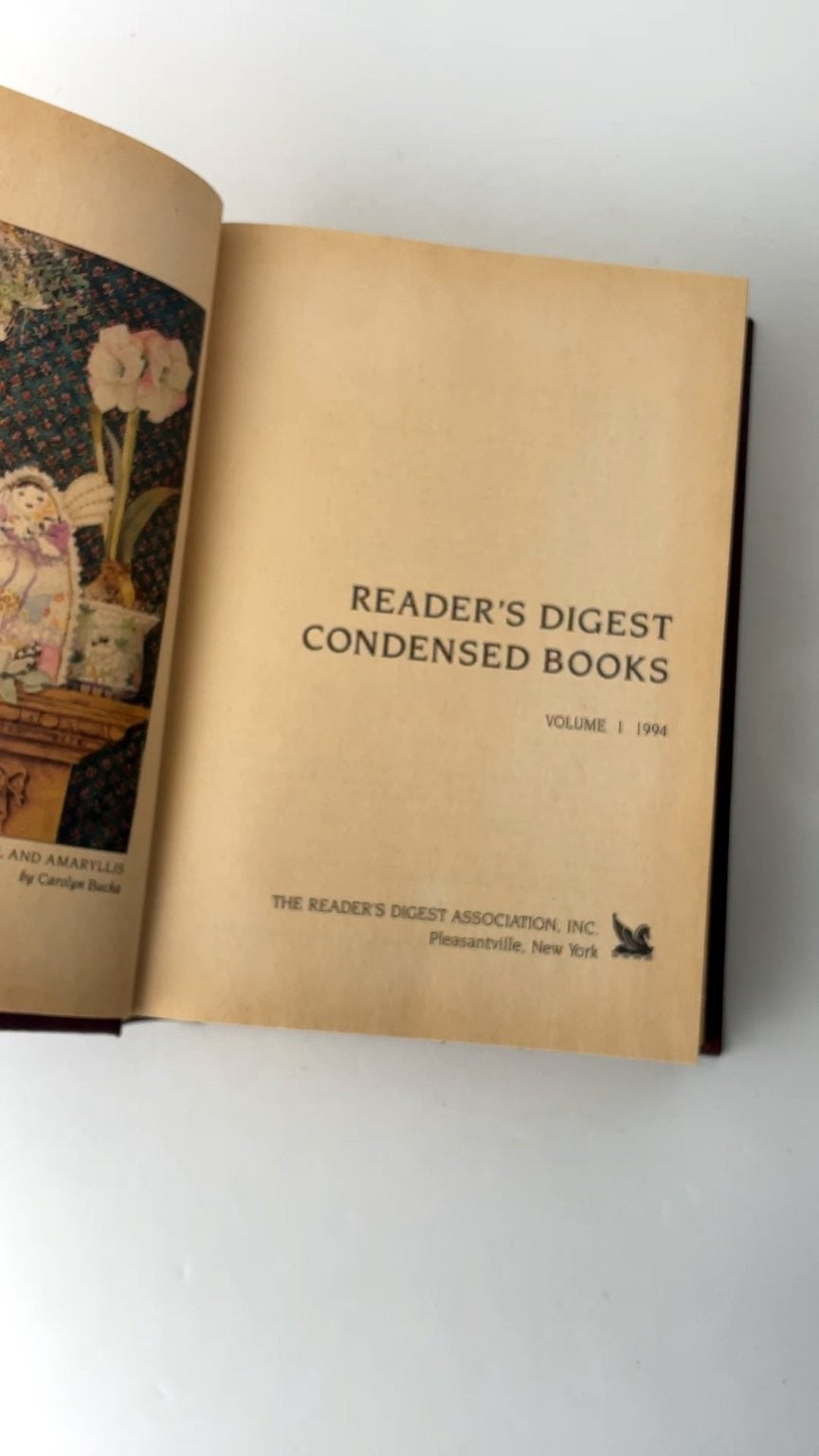Reader's Digest Condensed Books 1994 Volume 1 with Clark Archer Haley Gilman
