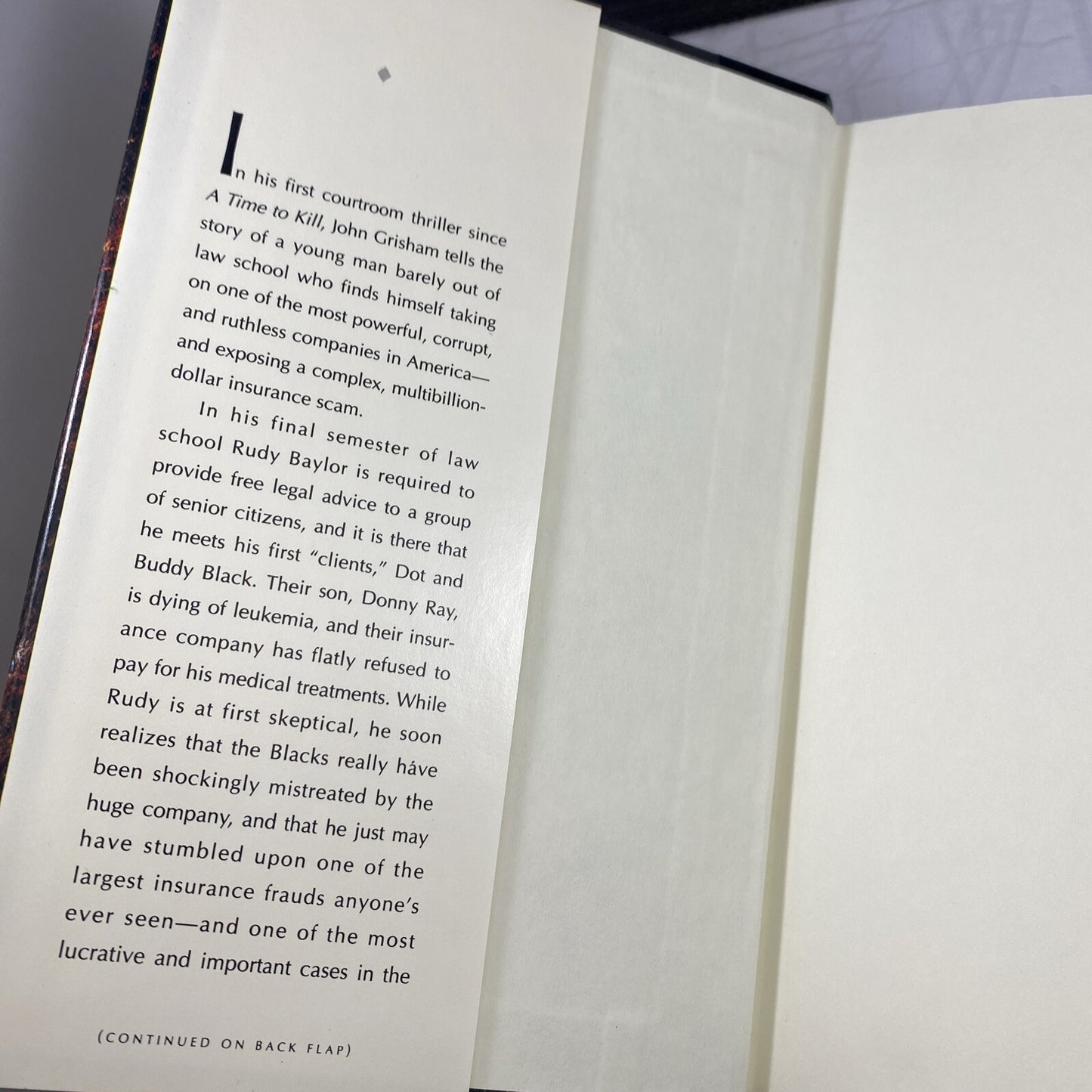 The Rainmaker : A Novel by John Grisham (1995, Hardcover) Doubleday Book Club Ed