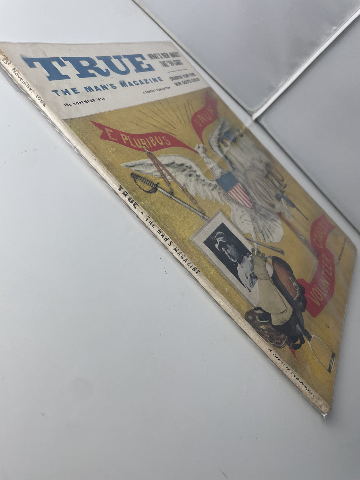 Vintage 1958 True The Man's Magazine November Volunteer Cavalry Cars Gold Ads