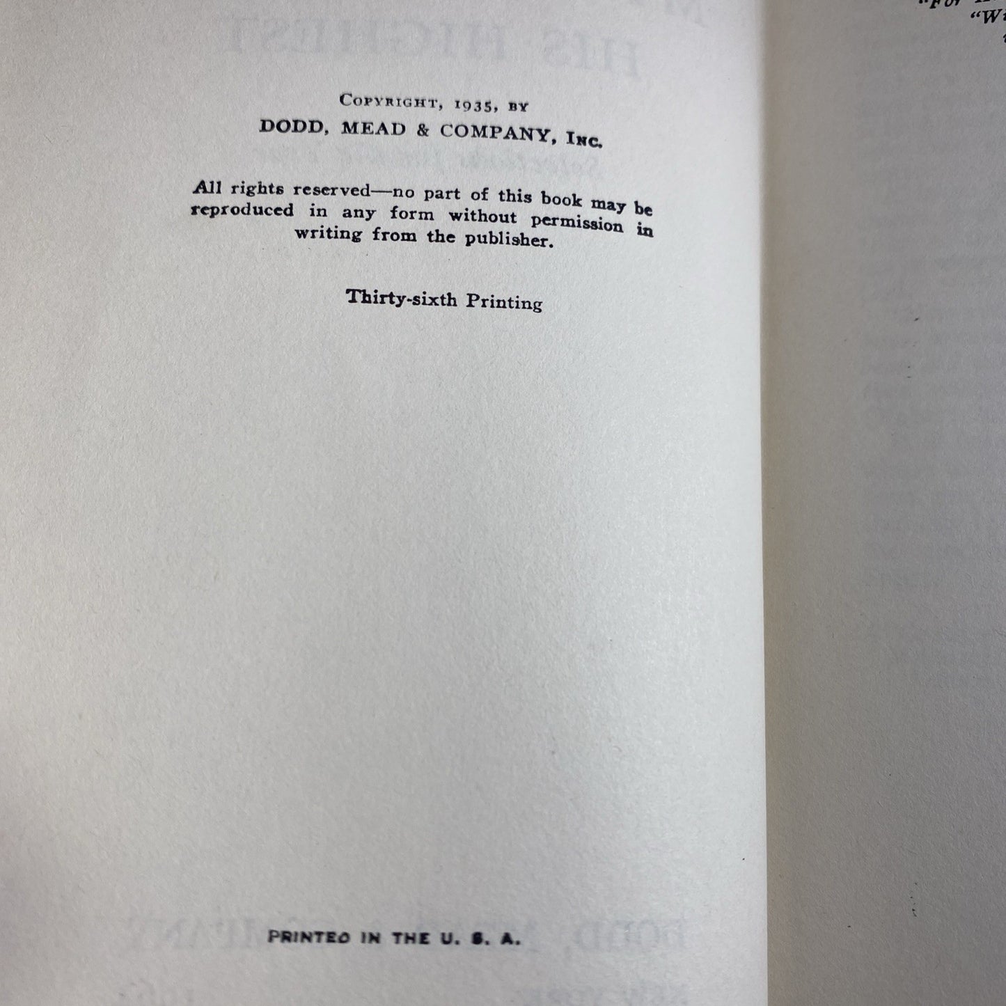 MY UTMOST FOR HIS HIGHEST Golden Book of Oswald Chambers HC 1935 36th Print