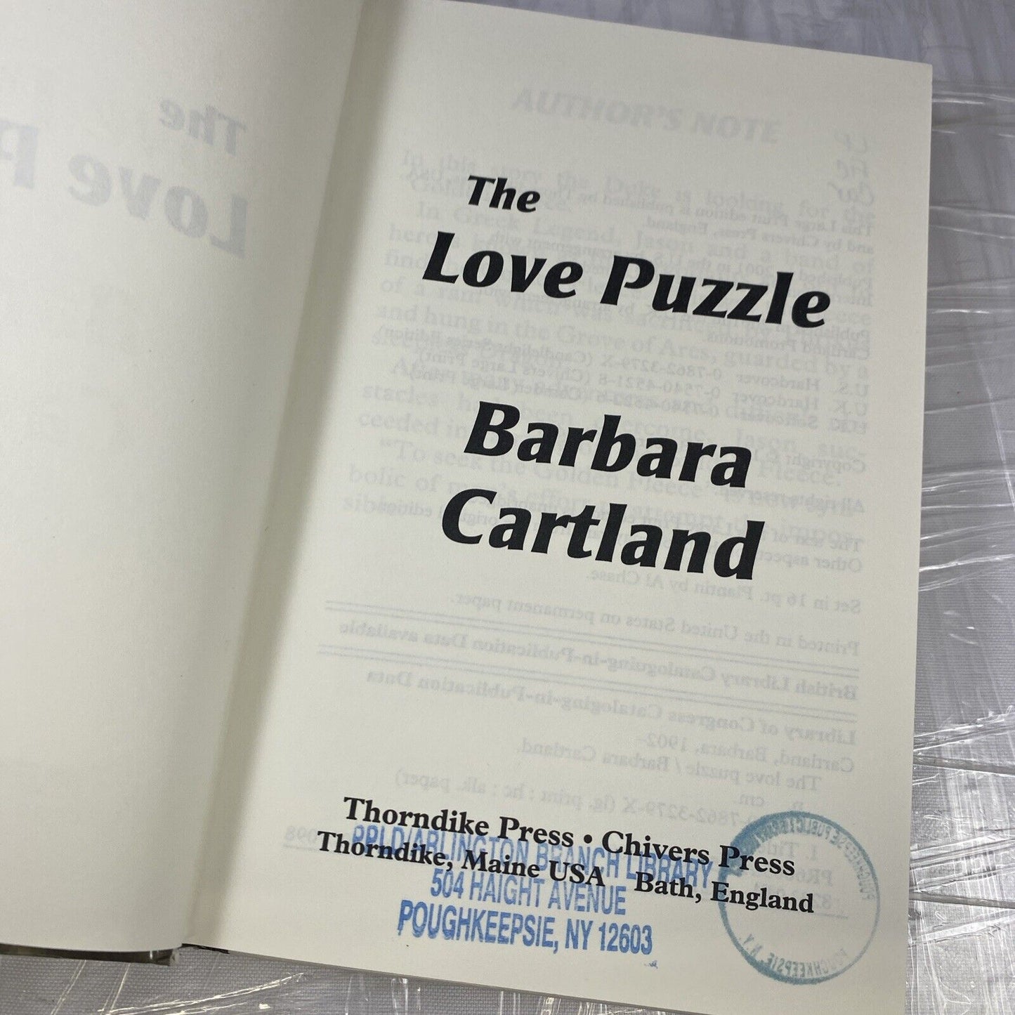 Love Puzzle (Camfield Novels of Love) - Paperback, by Cartland Barbara - Good