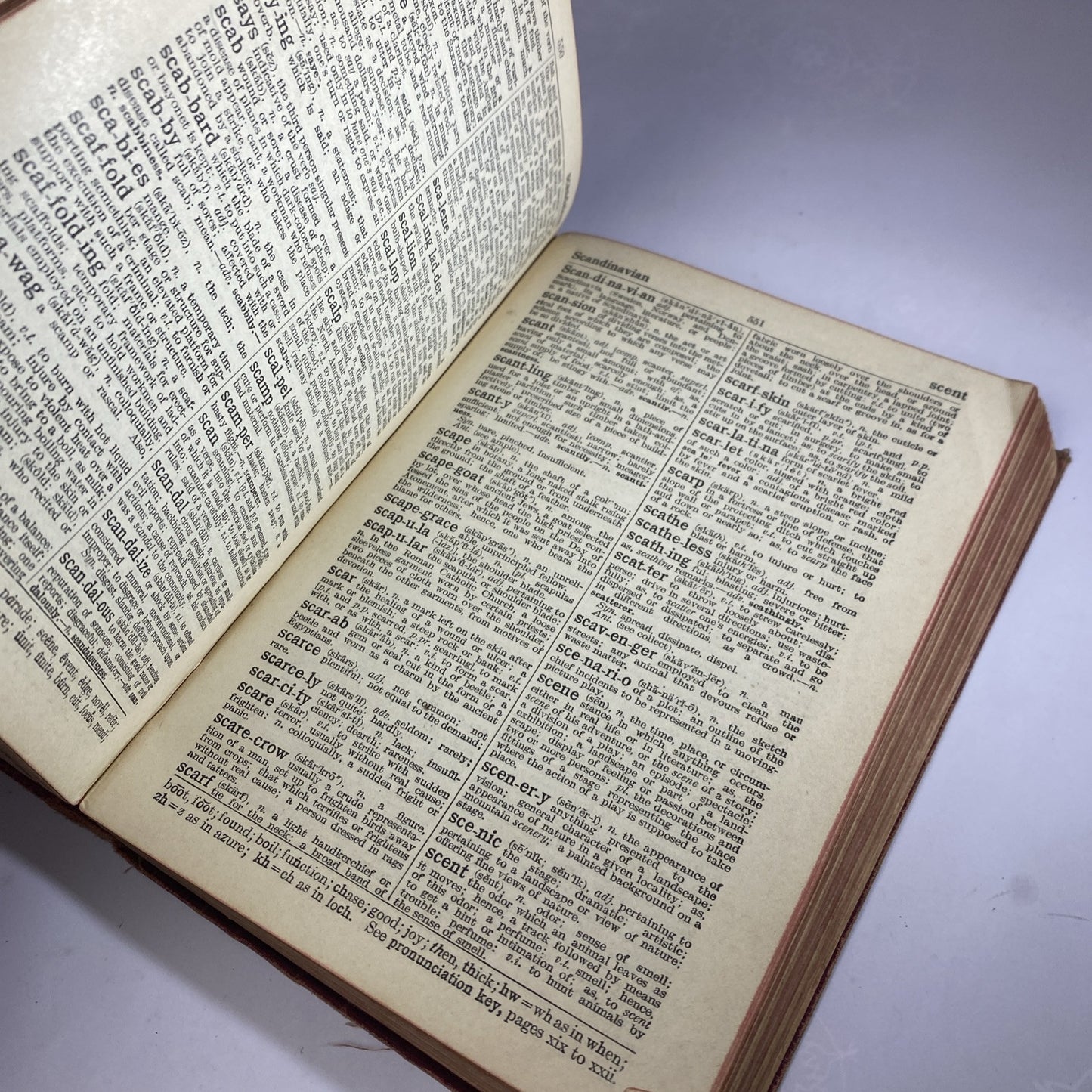The Winston Simplified Dictionary 1919 Antique Rare Red Book English Soft Bindin