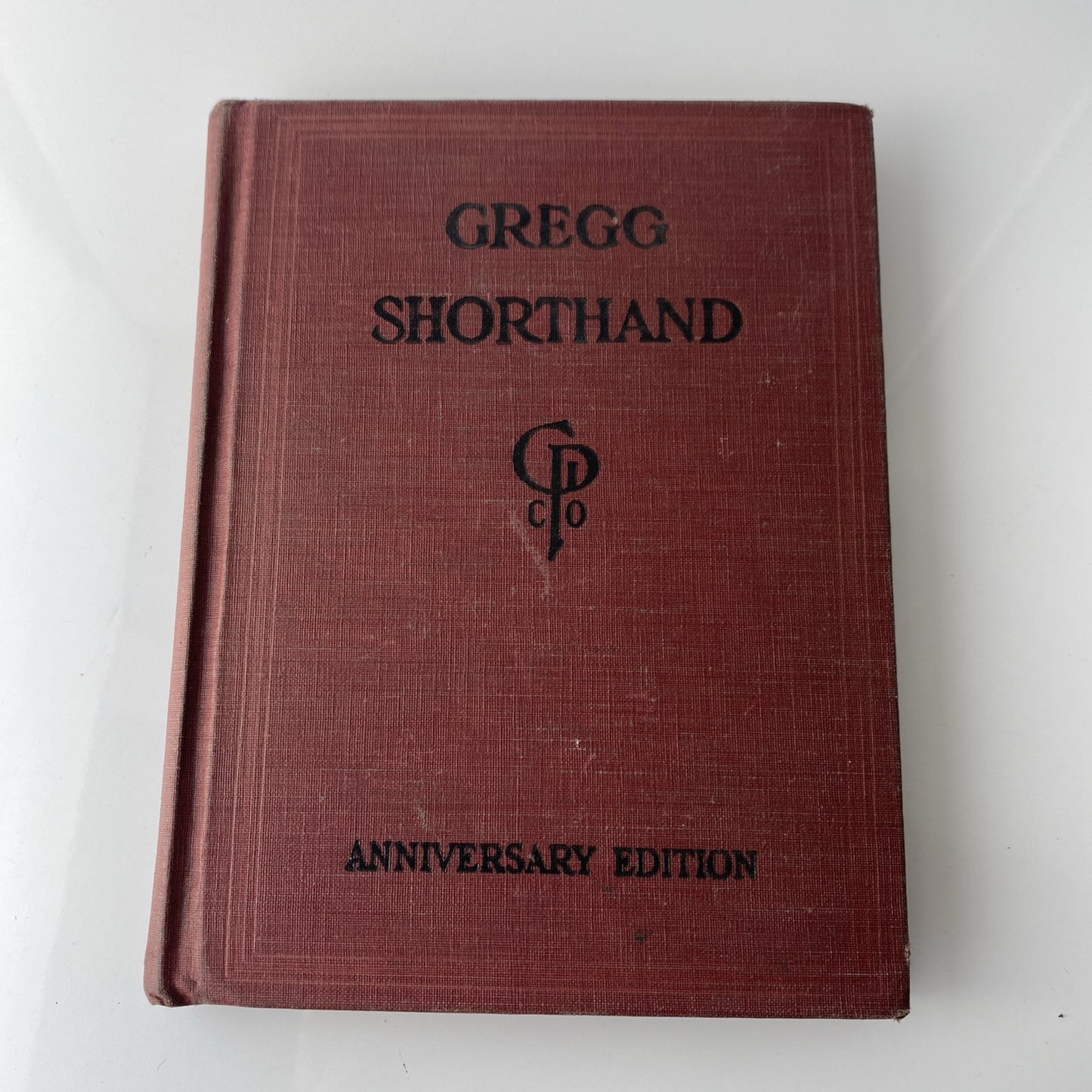 Gregg Shorthand By John Robert Gregg Anniversary Edition HC Textbook Vintage Red