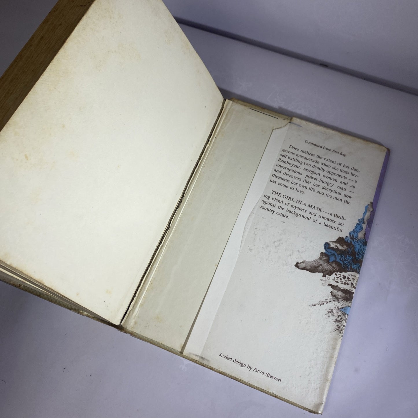 The Girl in a Mask by Helen K. MAXWELL Rare Vintage Novel Little Brown Ex Libris