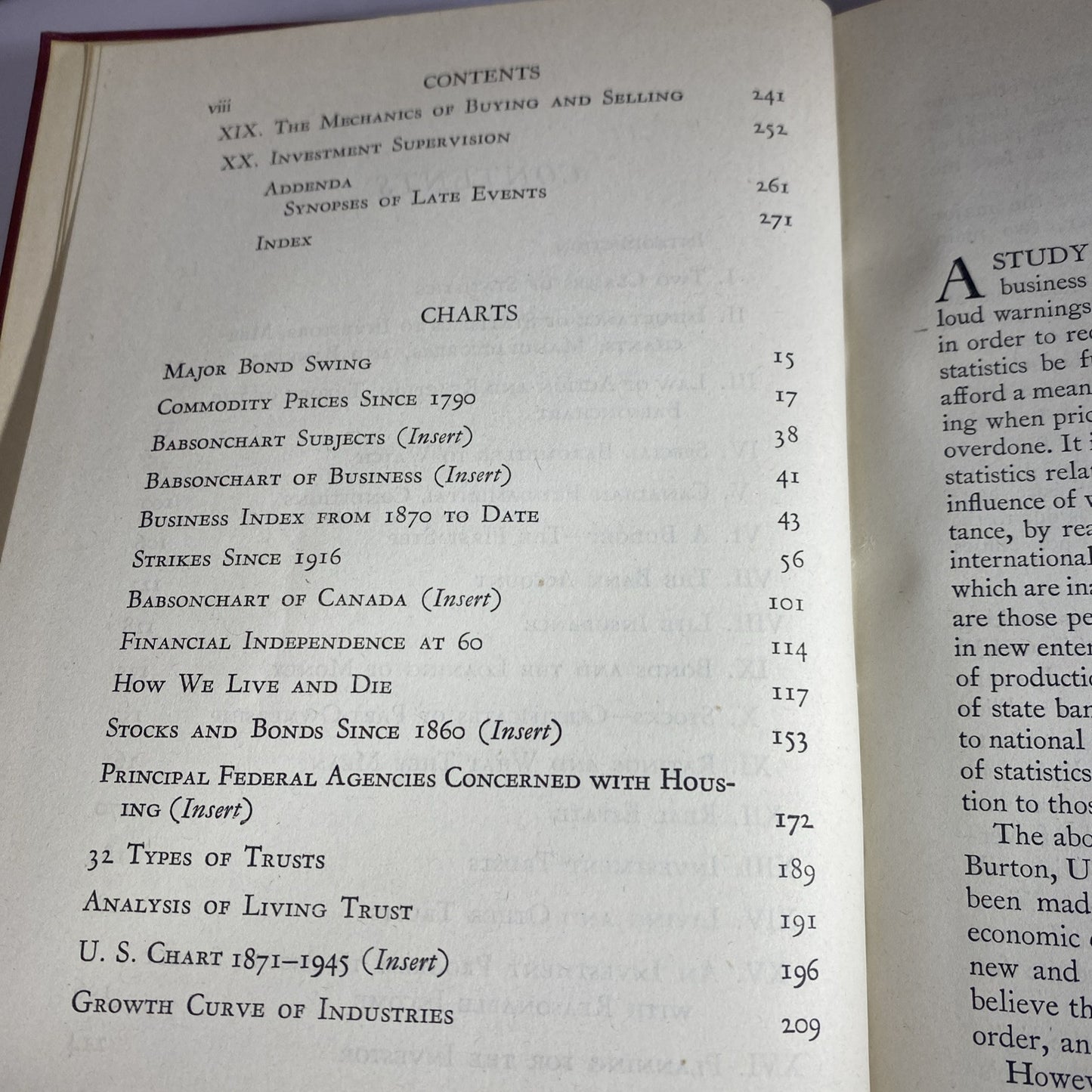 1940 Business Barometers and Investment by Roger W. Babson - HC Vintage Textbook