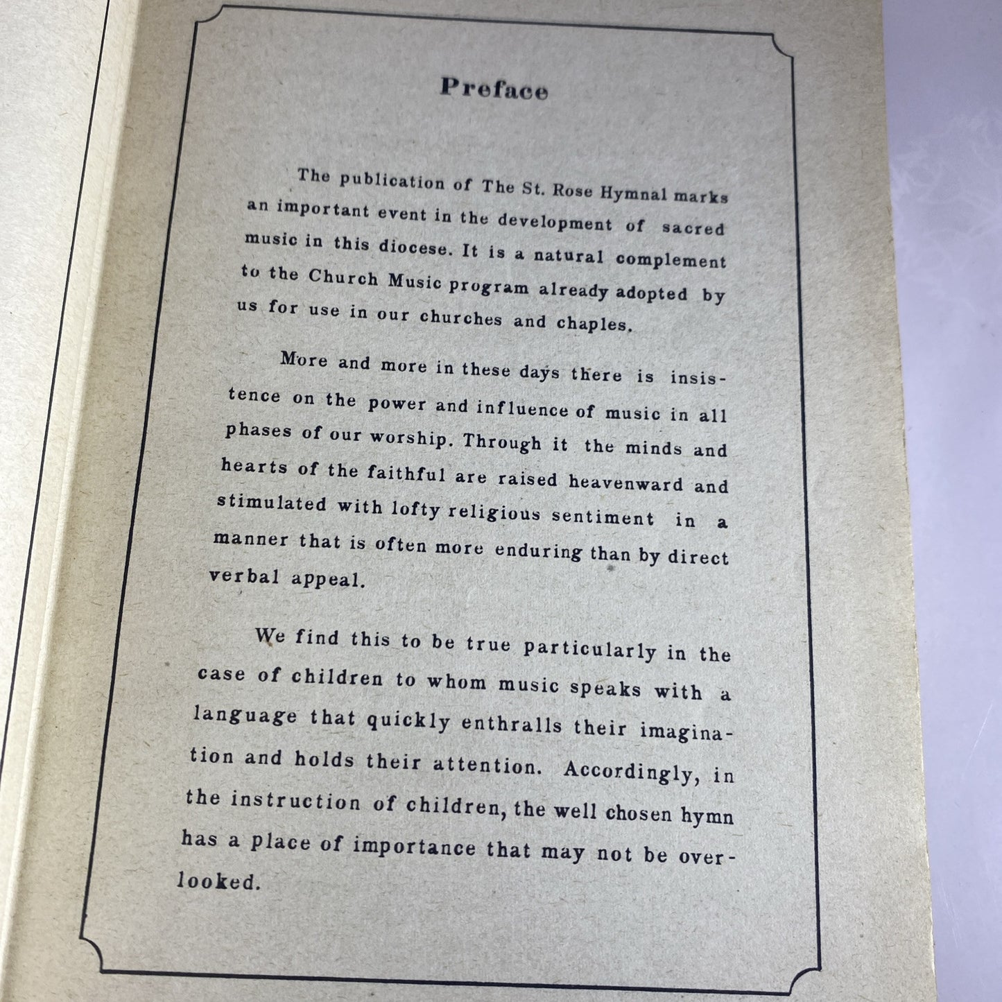 The Saint Rose Hymnal Franciscan Sisters of Perpetual Spine Needs Glued 1939