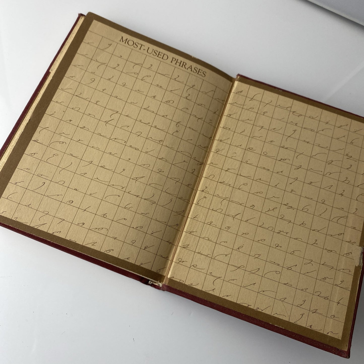 Gregg Shorthand By John Robert Gregg Anniversary Edition HC Textbook Vintage Red