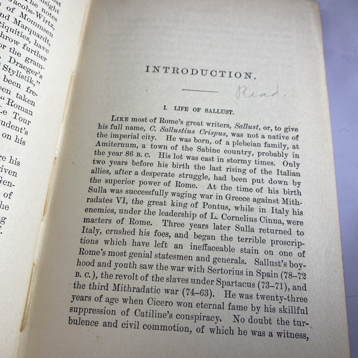 Ceasar's Commentaries on The Gallic War by Albert Harkness 1886 Antique College