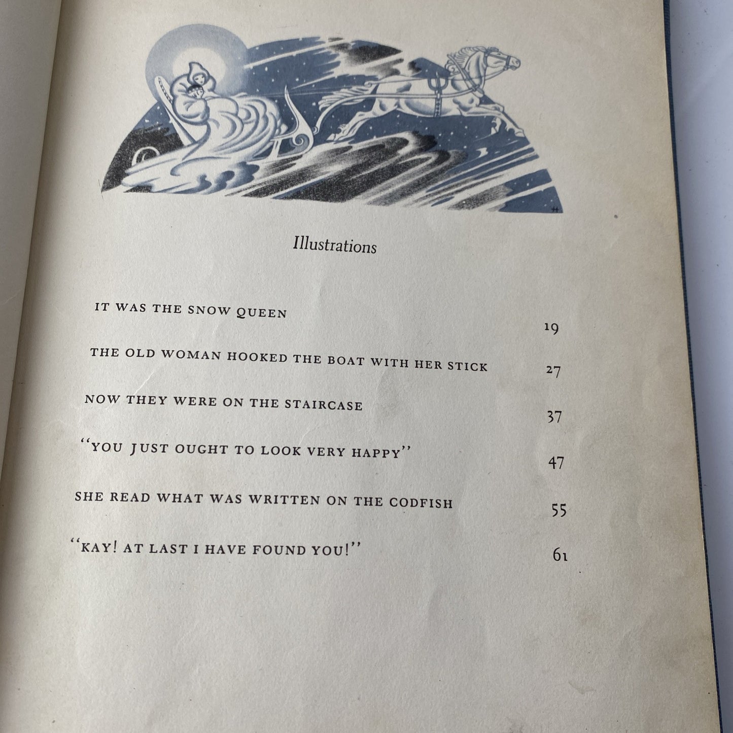Snow Queen/ Andersen/ Corwin/ 1942 First Print hardback/ jacket Ex Library