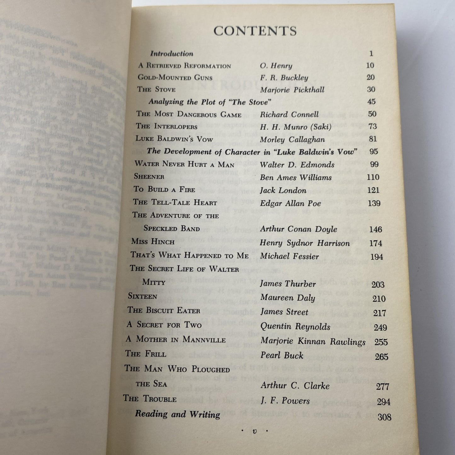 Vintage A Book Of Stories, The Pageant Of Literature 1960 By Brother H Raphael