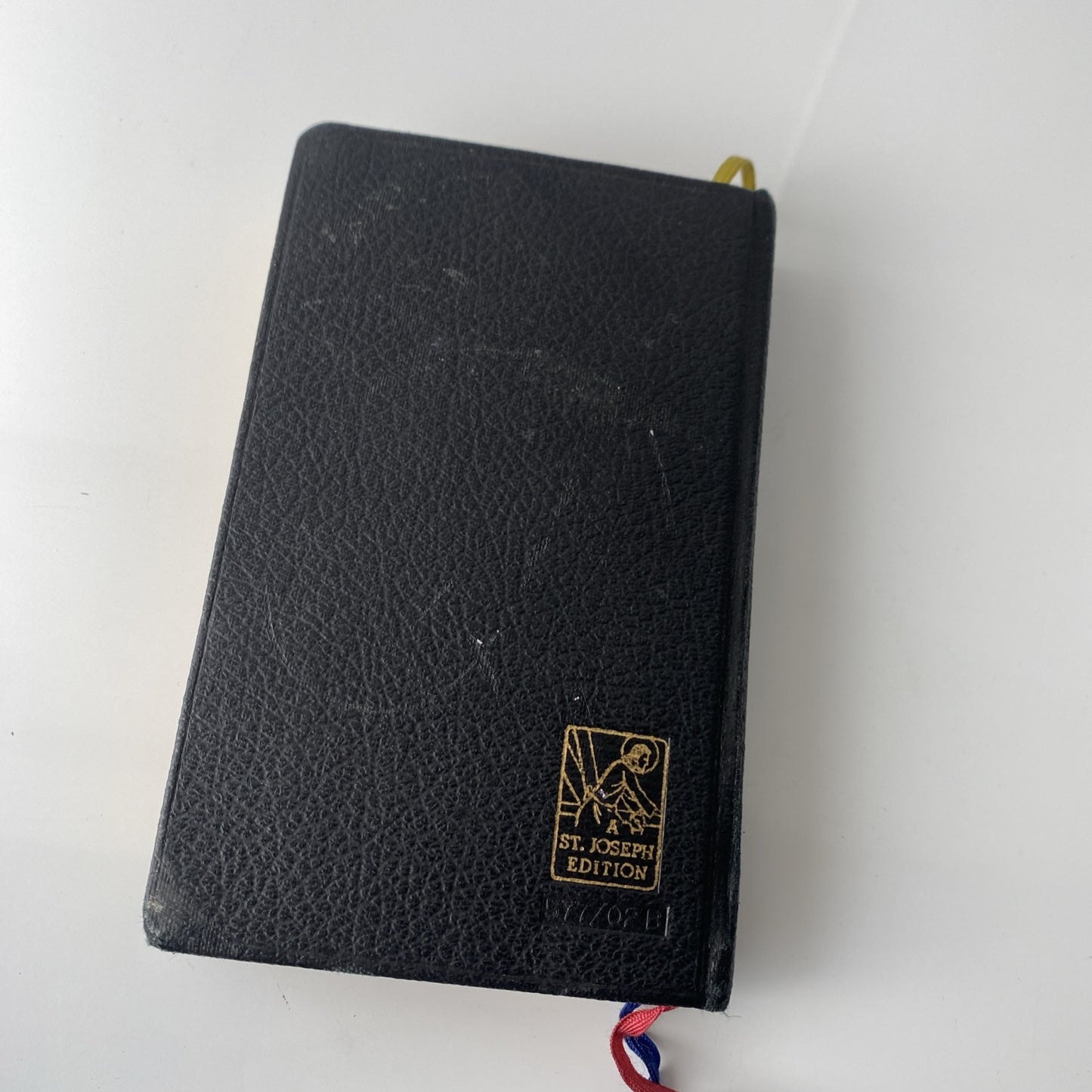 Vintage 1965 Parish Mass Book and Hymnal Old Religious Pictures Leather Unique