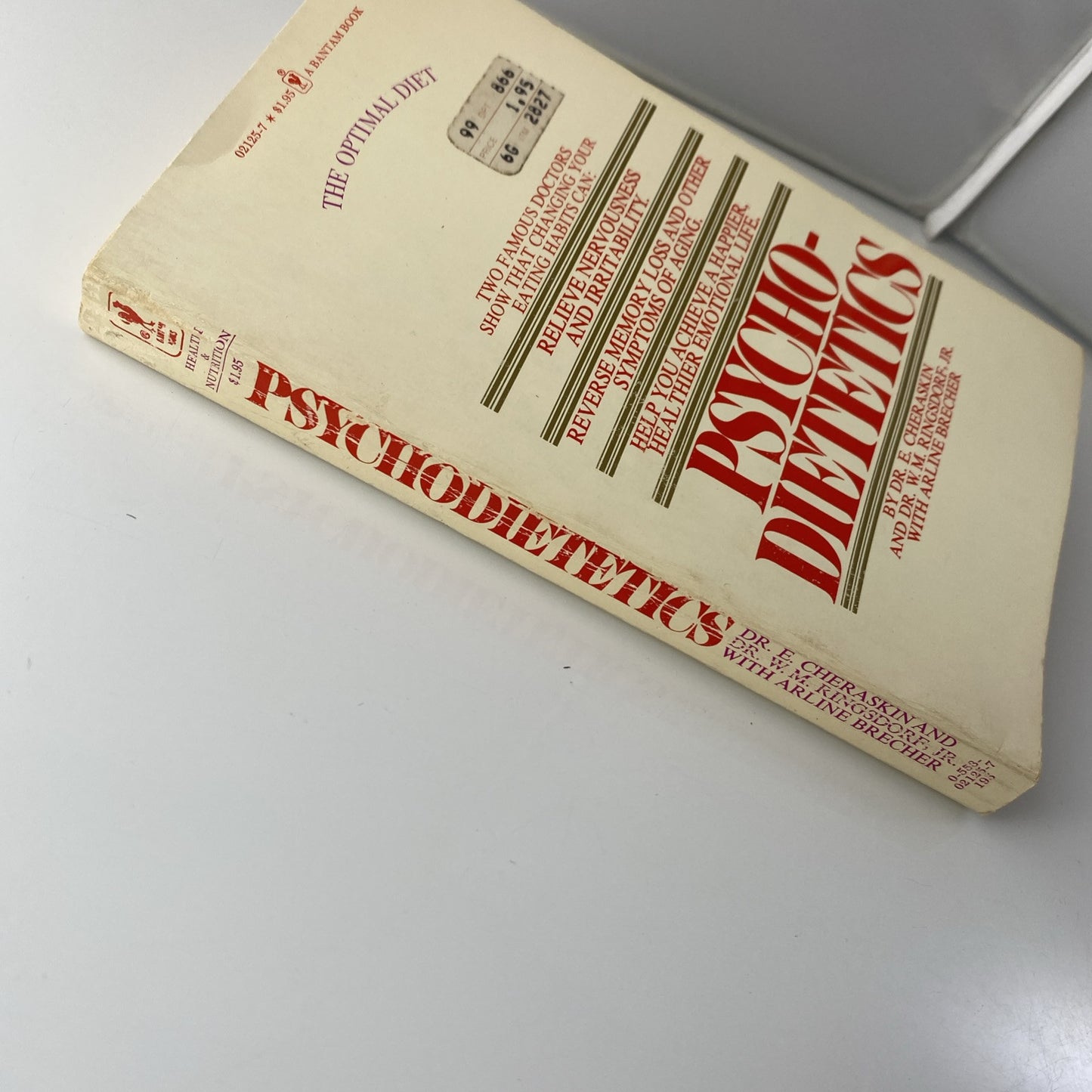RARE! Psycho-dietetics By E. Cheraskin, W. M. Ringsdorf & A. Brecher 1978 PB