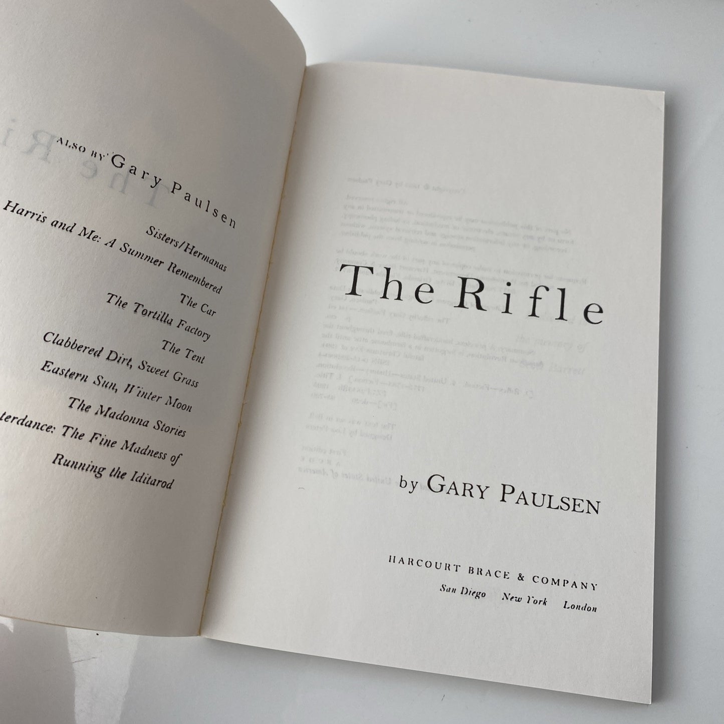 Advanced Reading Copy The Rifle - Paperback By Paulsen, Gary - GOOD