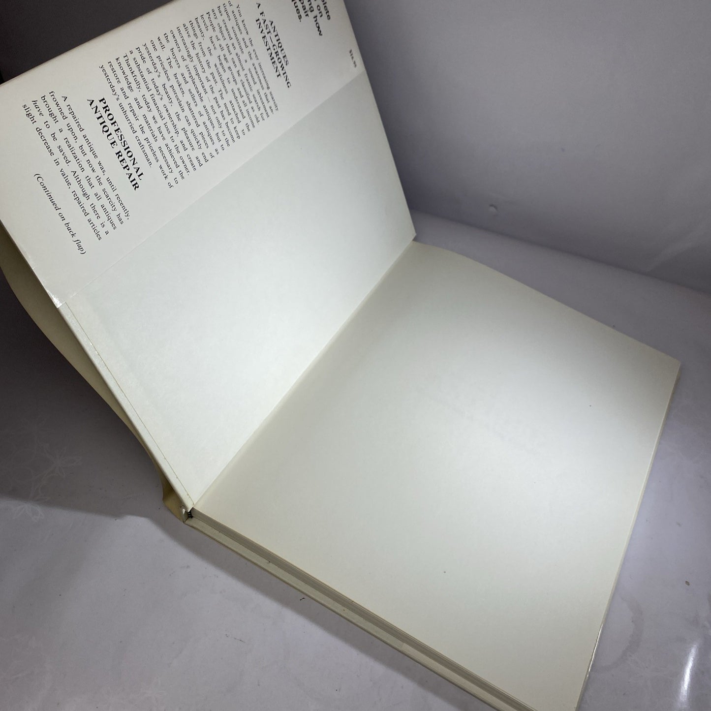 Antique Restoration & China Repair /Two Sisters' Guide to/Auth. J &J Myers 1973
