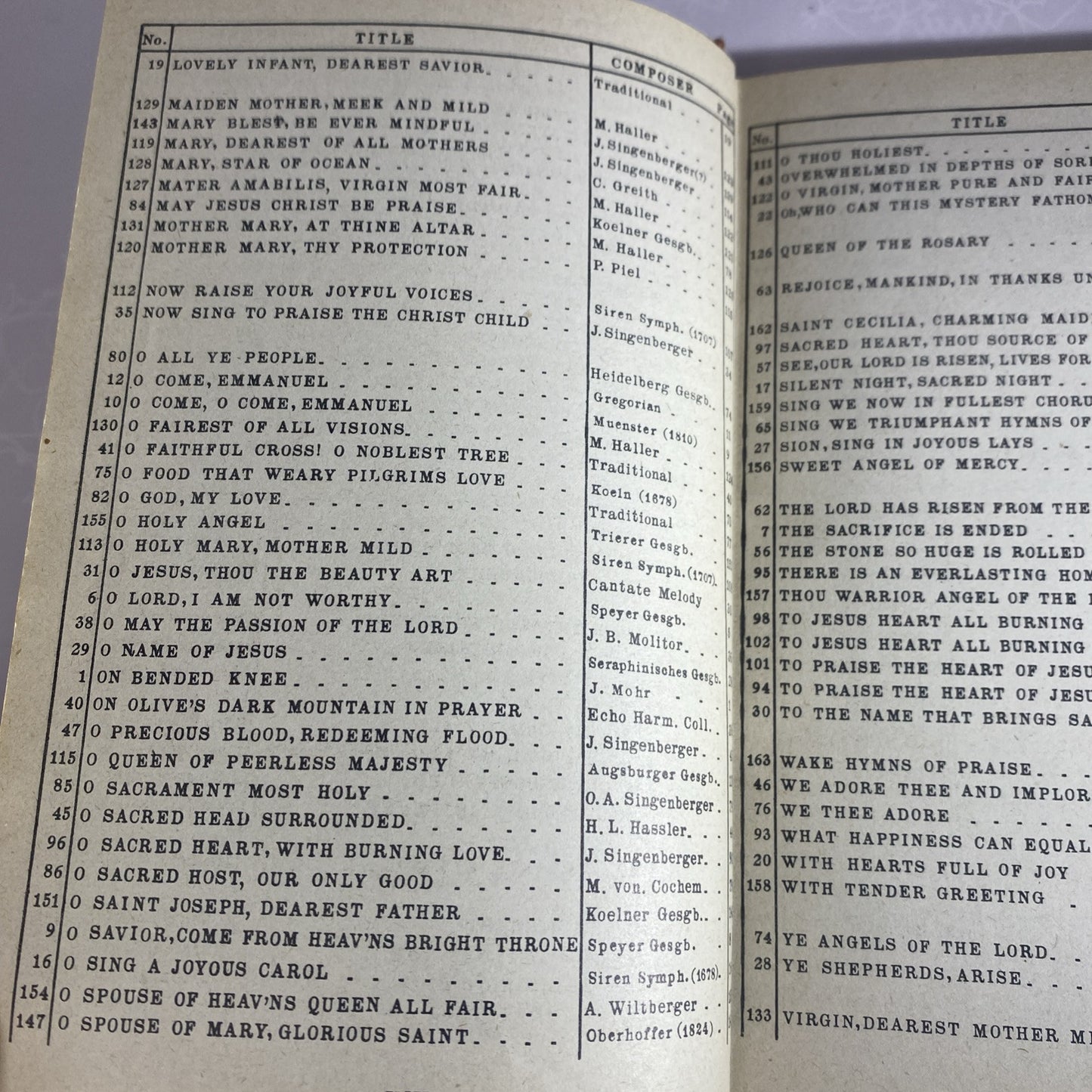 The Saint Rose Hymnal Franciscan Sisters of Perpetual Spine Needs Glued 1939