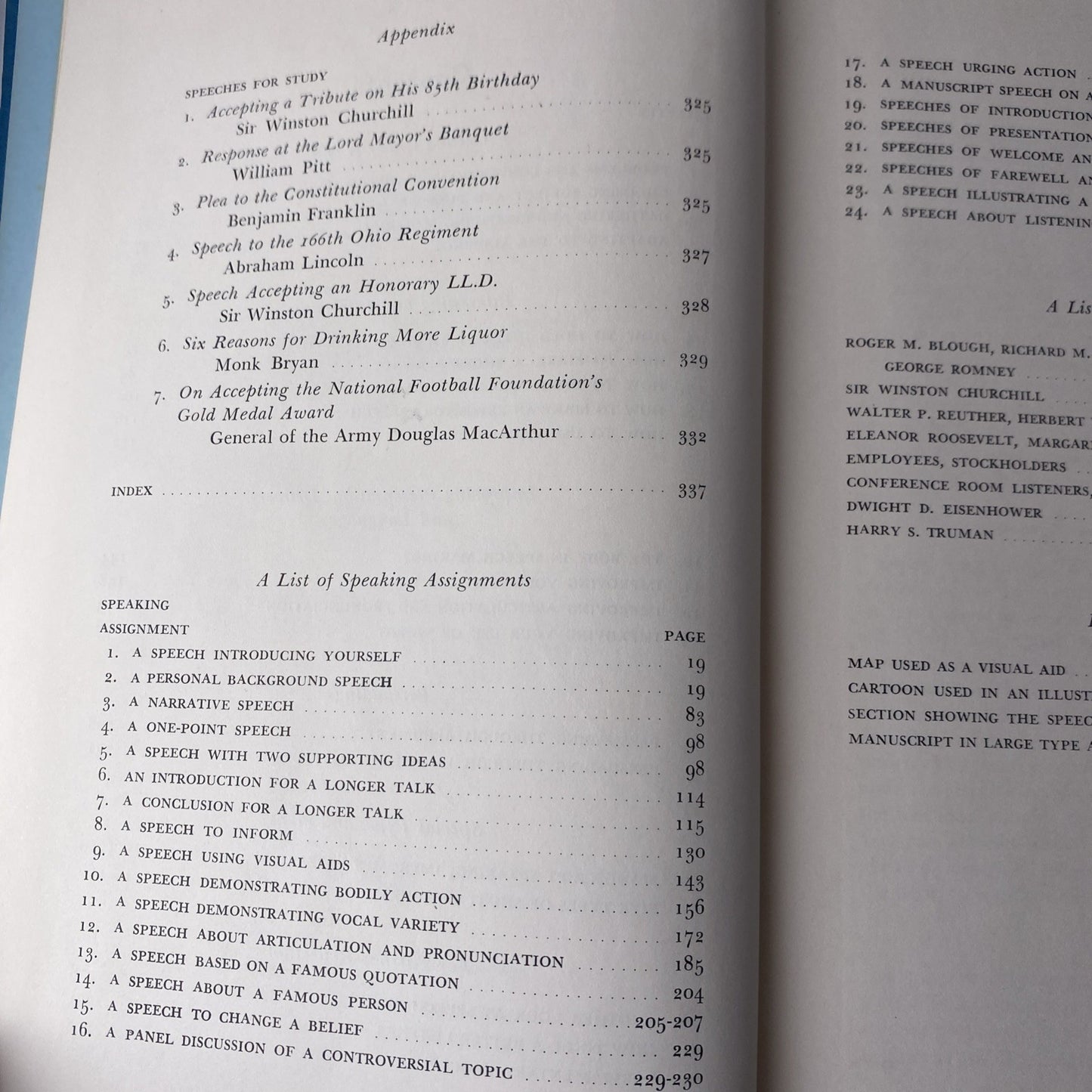 1962 First Print Principles of Public Speaking Loren Reid Vintage 60s Textbook