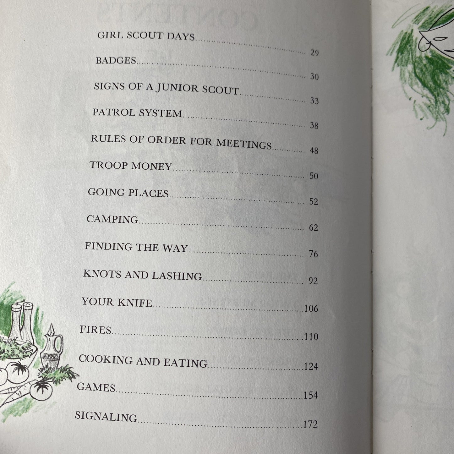 Junior Girl Scout Handbook, FIRST EDITION, 1963 Softcover Vintage 60s Guidebook