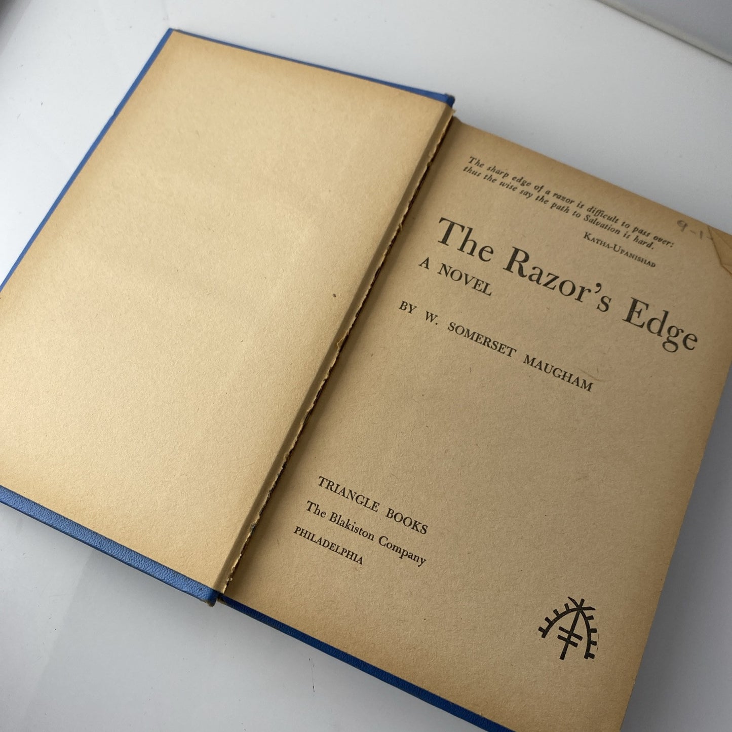 Vintage The Razors Edge Book W Somerset Maugham 1944
