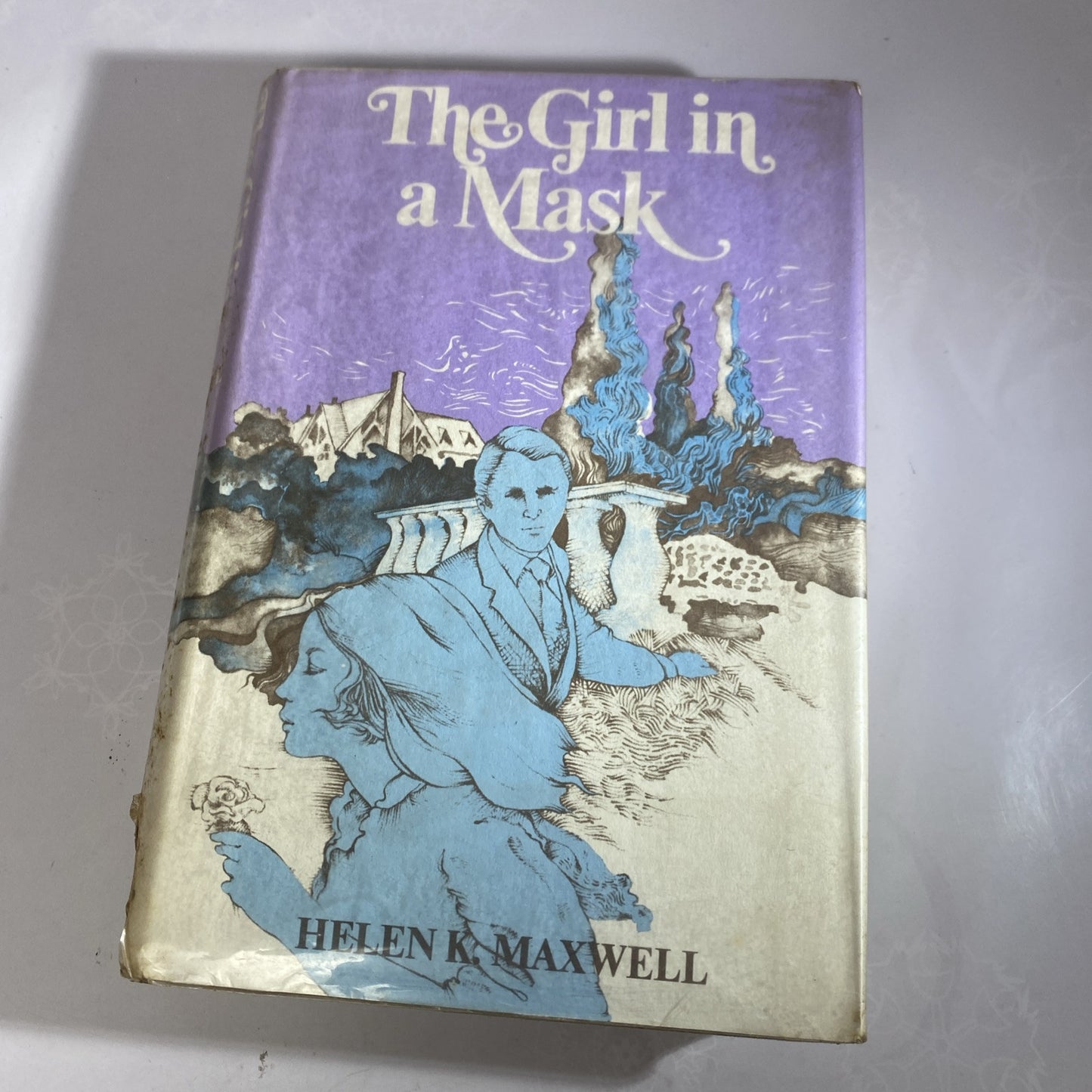 The Girl in a Mask by Helen K. MAXWELL Rare Vintage Novel Little Brown Ex Libris